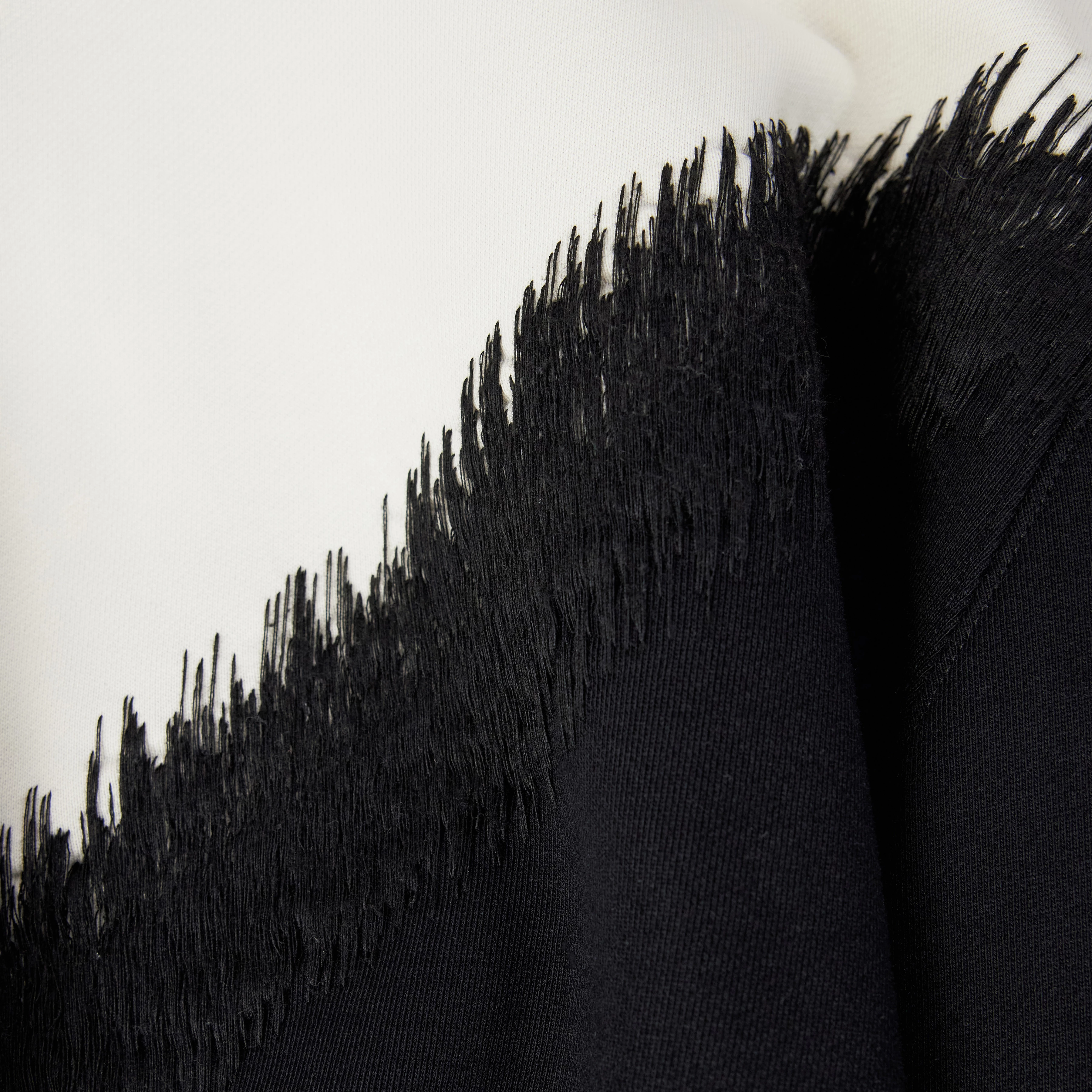 JANEA_P1 - Oversized sweatshirt in pure cotton - women - black - Materialbild (B2C)