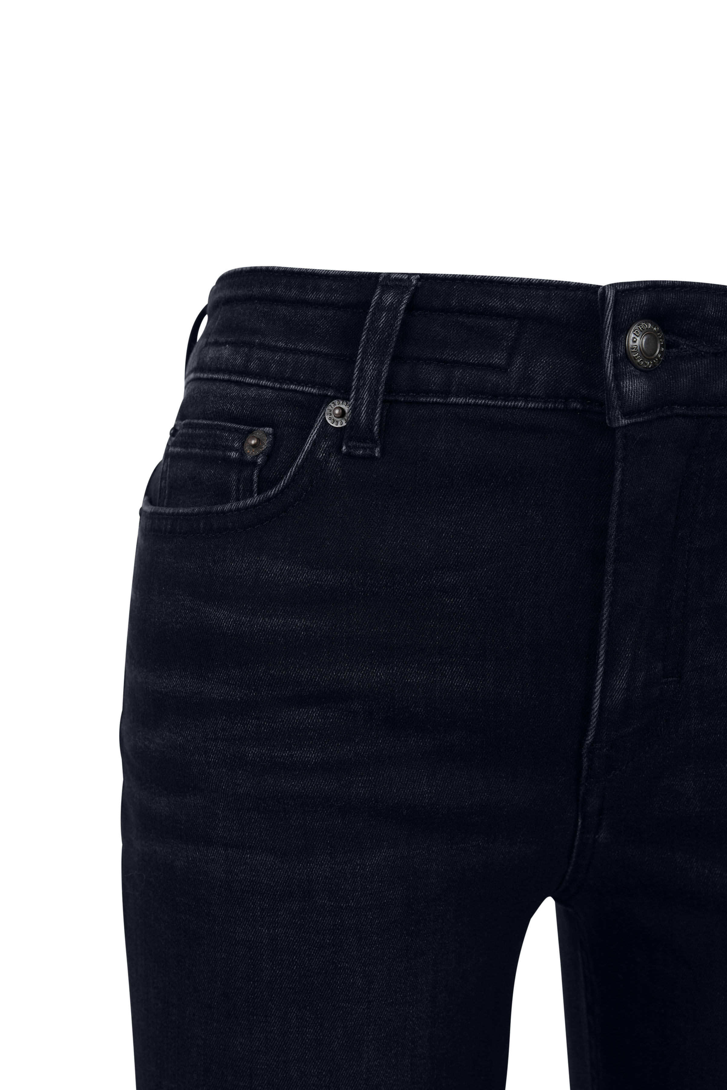 Low-waist Skinny Jeans in black Denim