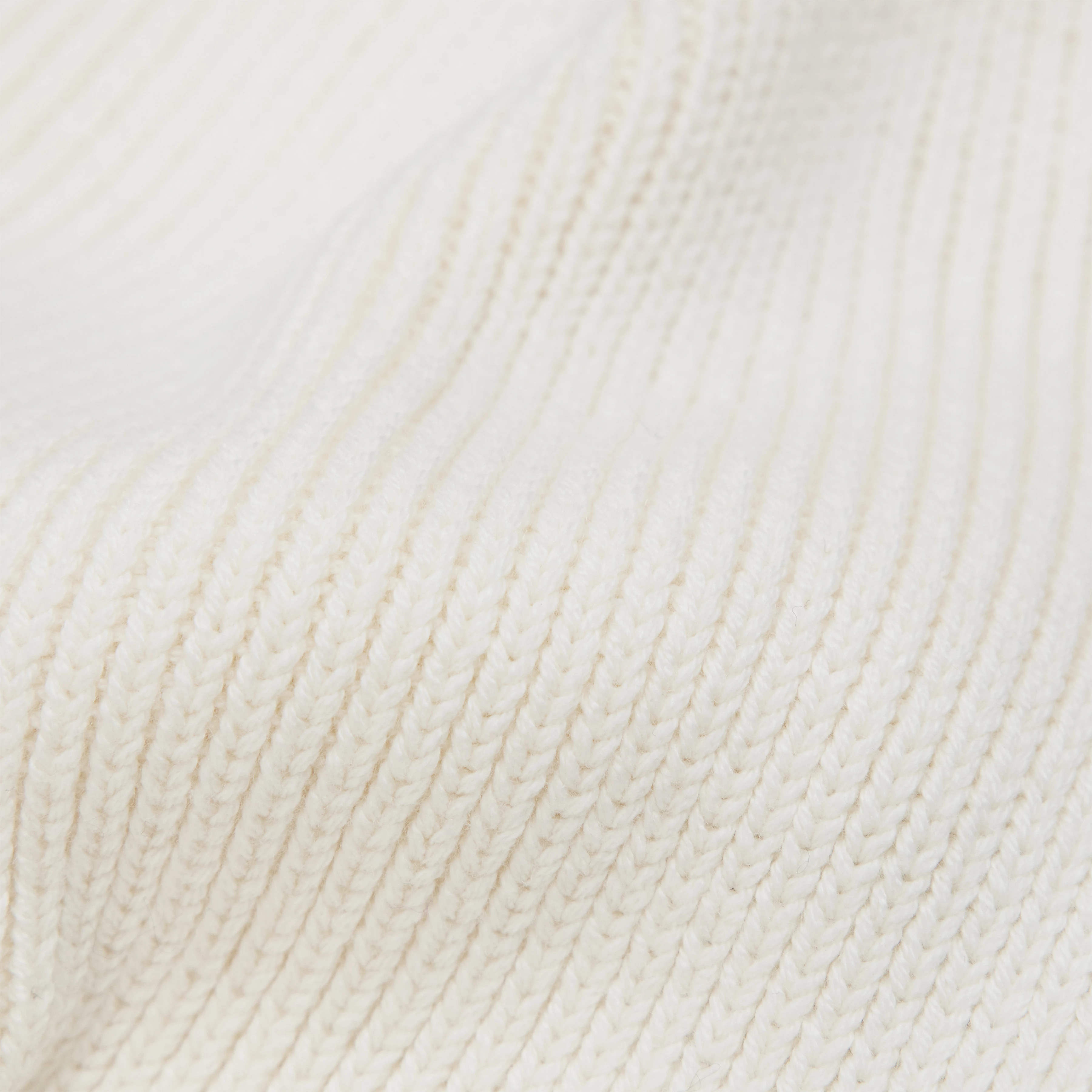 LOAH - Beanie in Baumwoll-Mix - Unisex - off white - Materialbild (B2C)