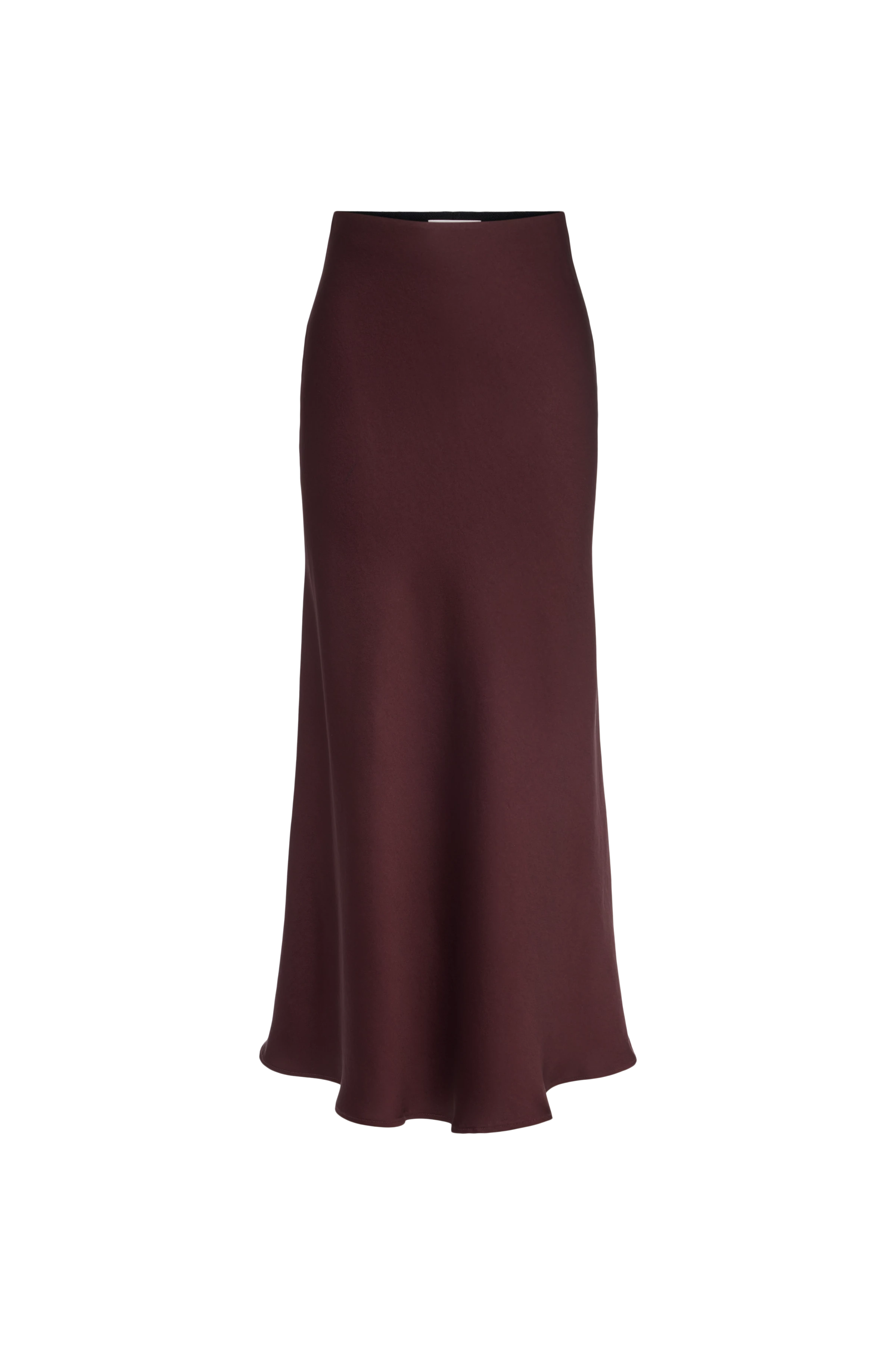 NEVIDA - Slips-Skirt in Maxilänge in Satin - Damen - rot - Freisteller Frontansicht