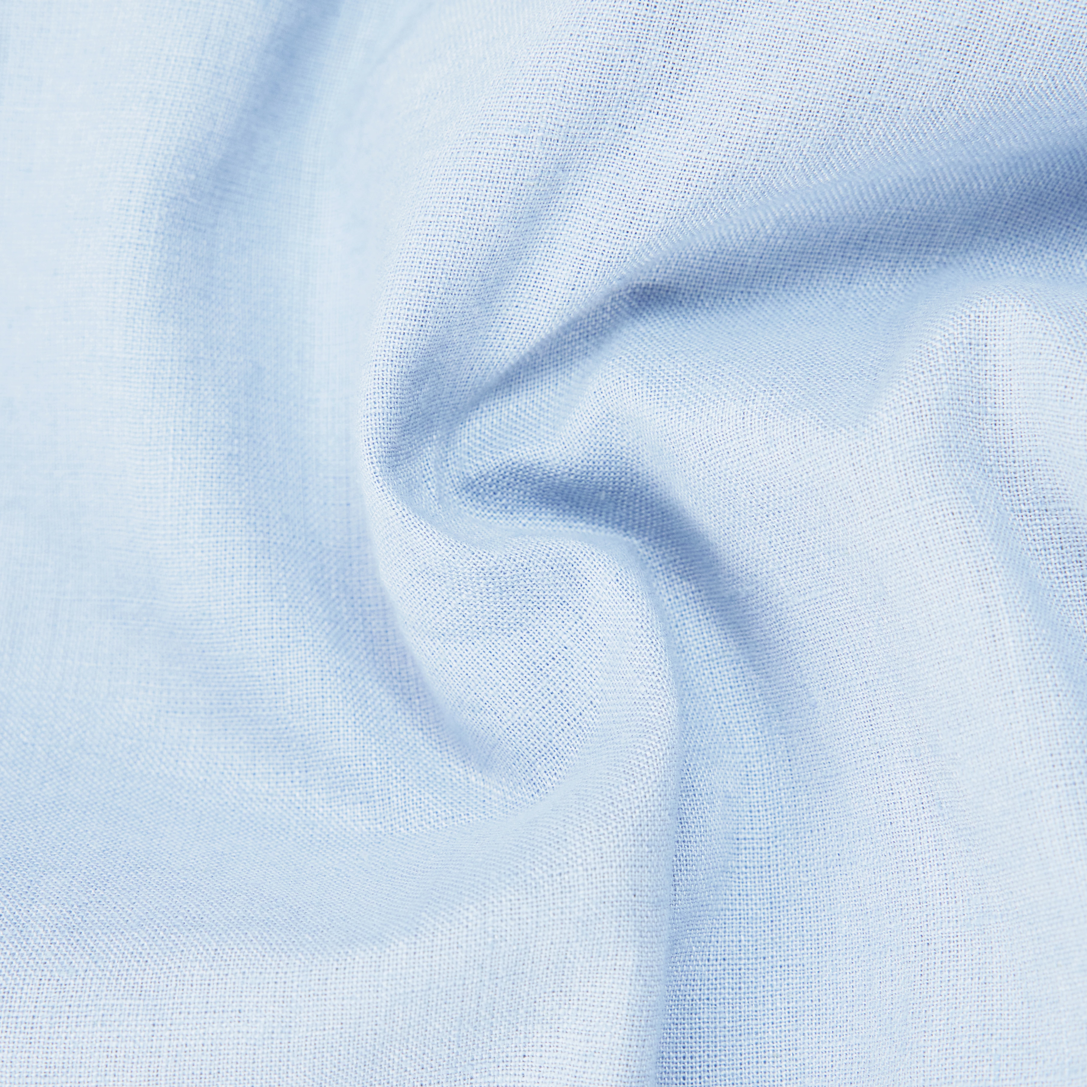 RAMIS - Regular Fit Hemd in Leinen-Baumwoll Mix - Herren - blau - Materialbild (B2C)