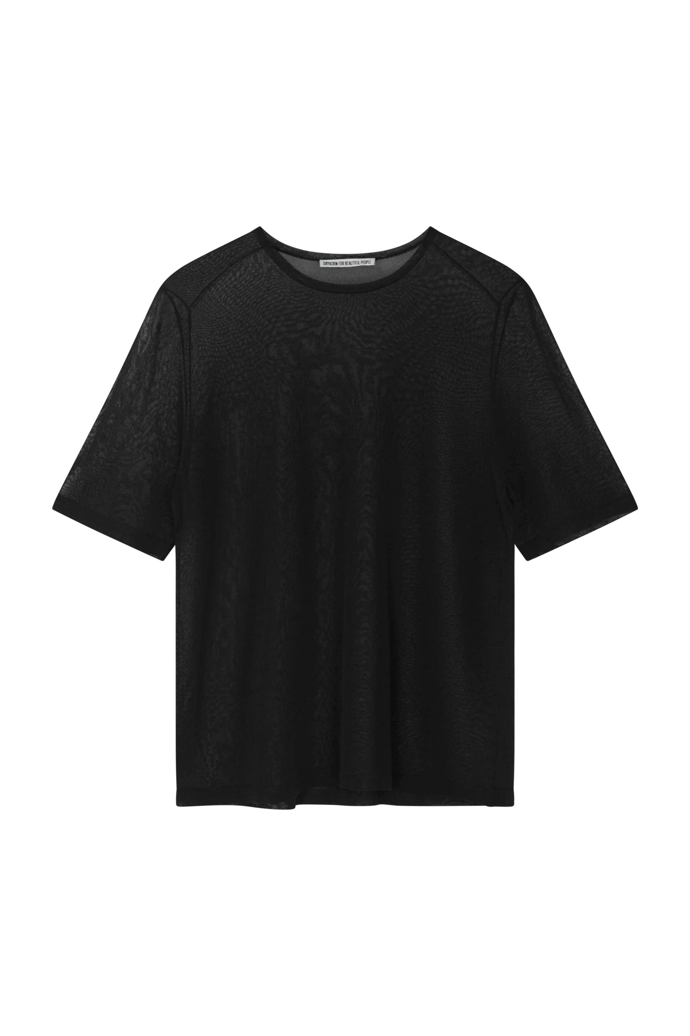 ILVY - Lässiges Strick-T-Shirt in Viskose-Mix - Damen - schwarz - Freisteller Frontansicht