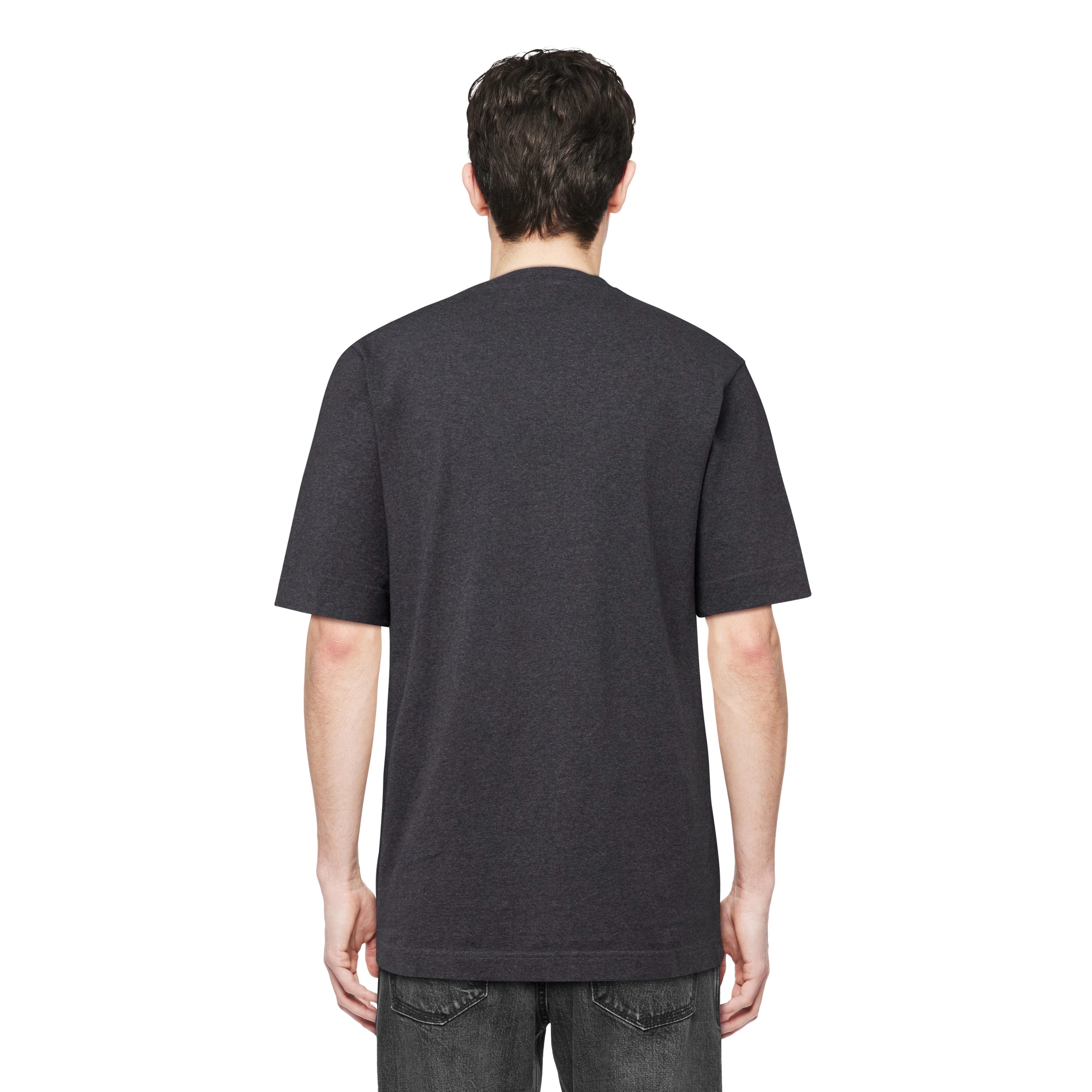 RAPHAEL - T-Shirt in reiner Baumwolle - Herren - grau - Rückansicht