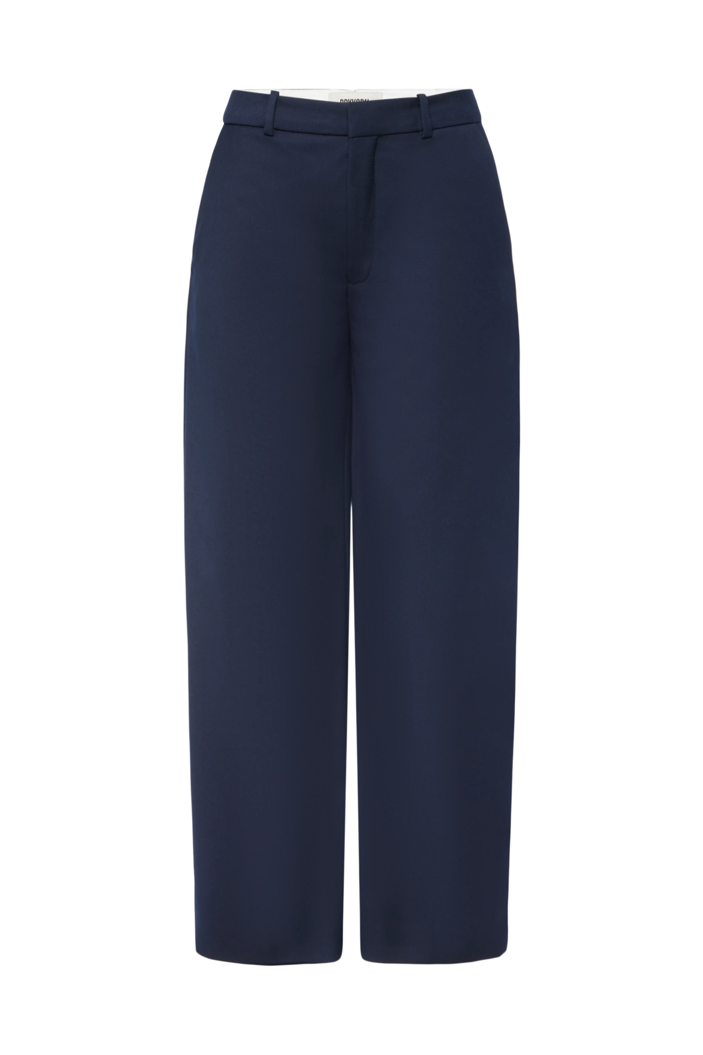 SOUGHT - Pantalon à jambes larges en flanelle douce - women - bleu - Freisteller Frontansicht