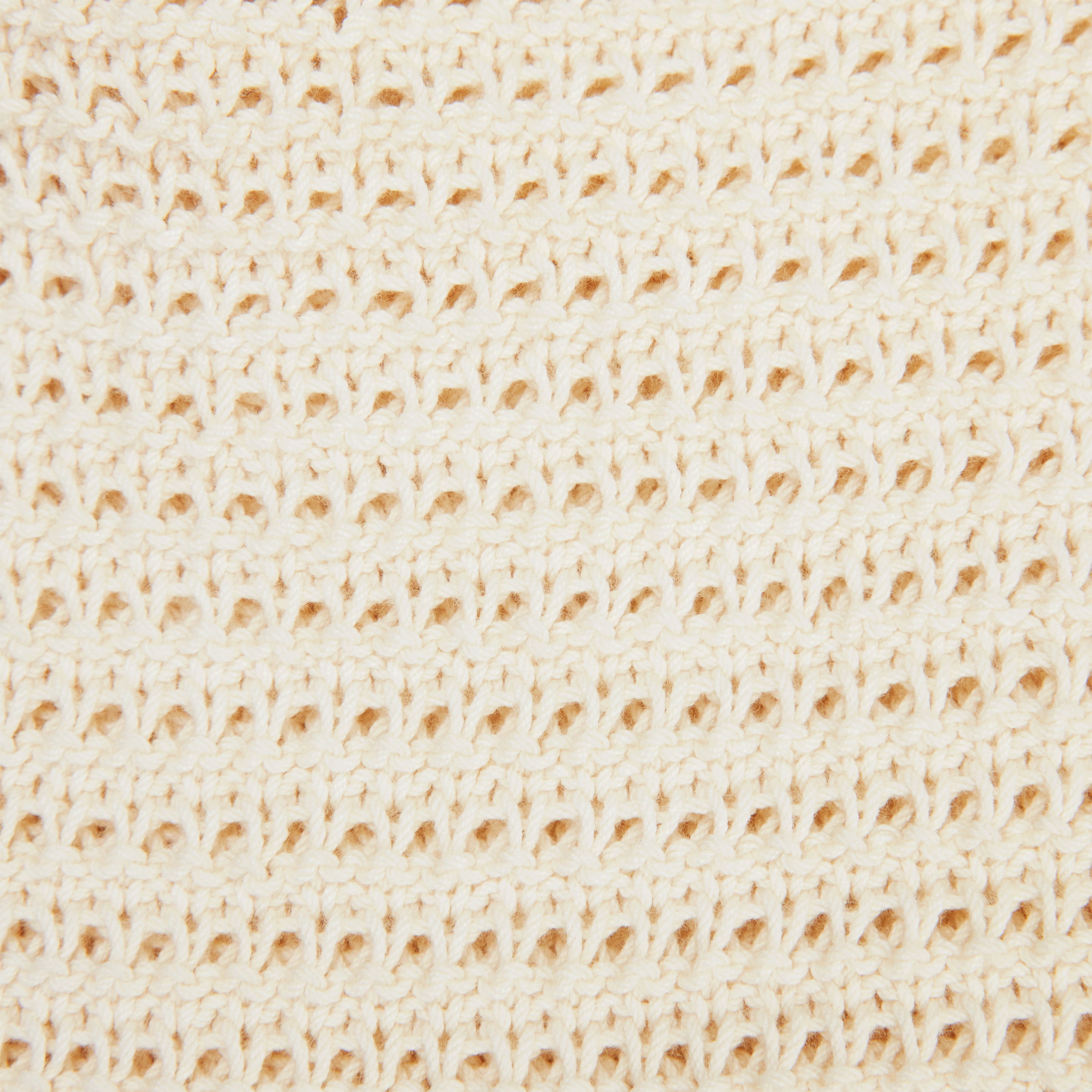 IKIS - Sleeveless maxi dress, chunky knit, dry touch - women - off white - Materialbild (B2C)