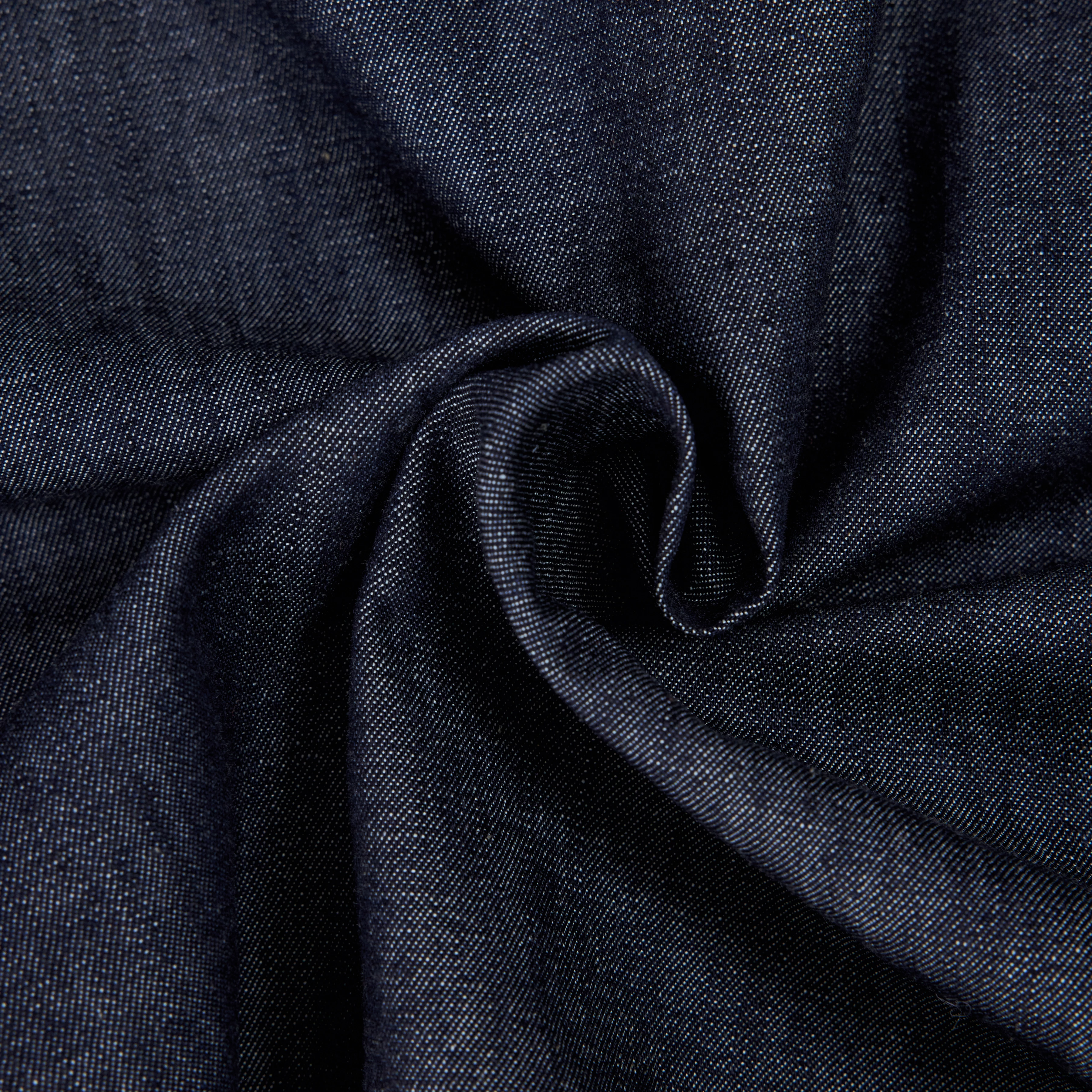 SELENI - Shirt blouse in pure cotton - women - blue - Materialbild (B2C)