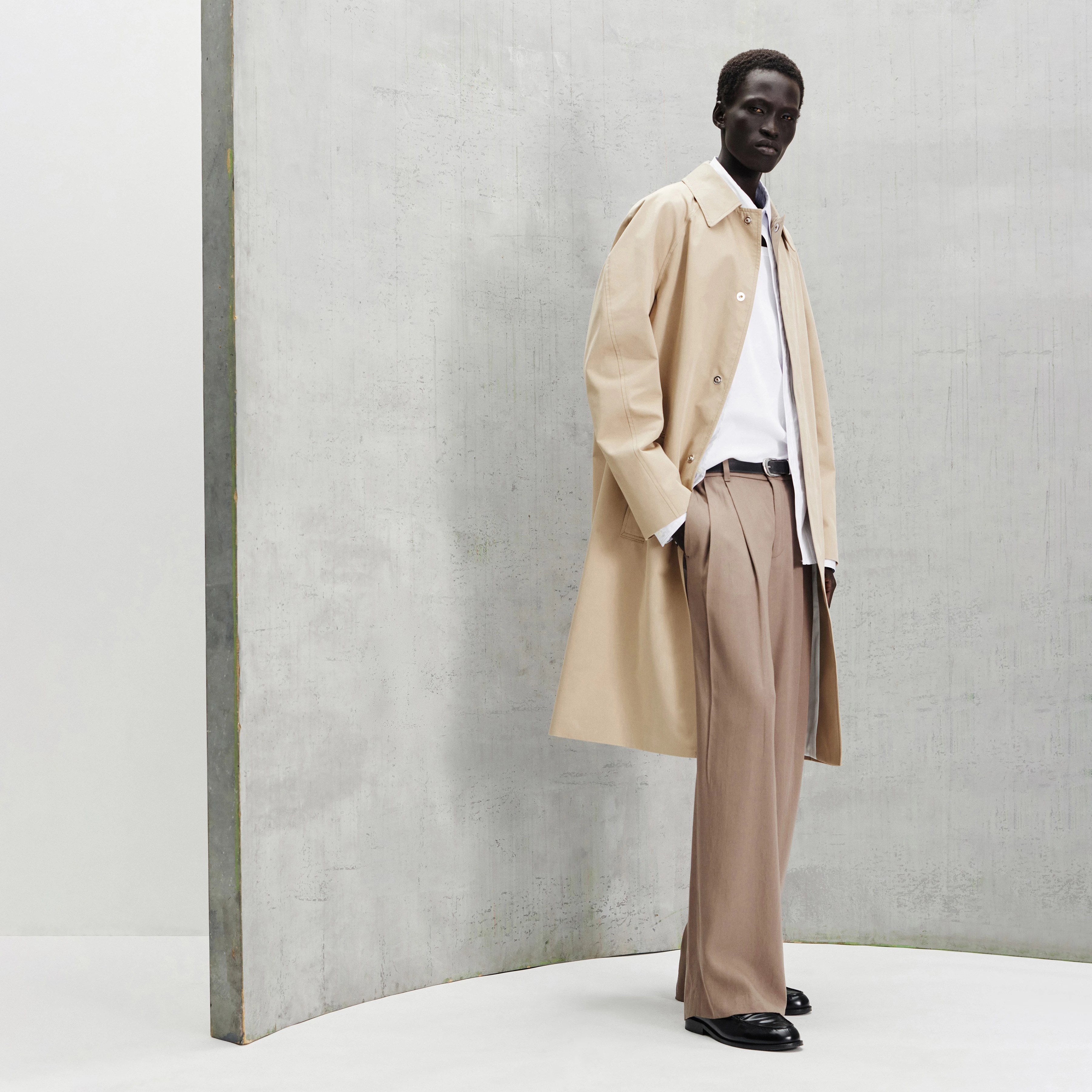 COSMANO_2 - Carcoat Gabardine Coat - men - brown