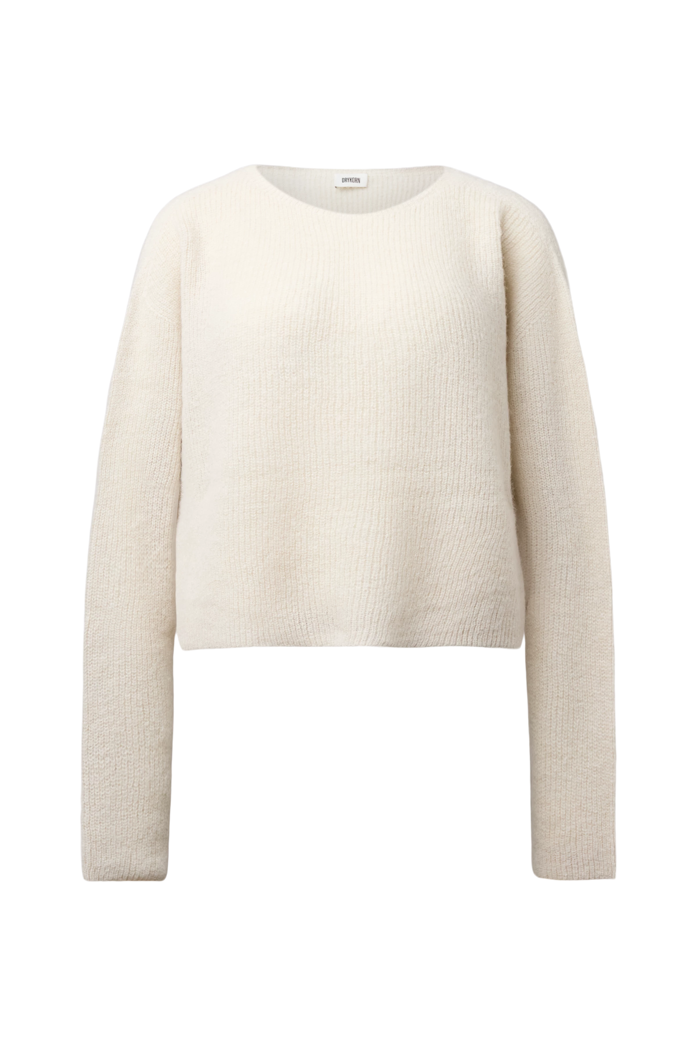 IMENY - Short Suri Alpaca blend jumper - women - beige - Freisteller Frontansicht