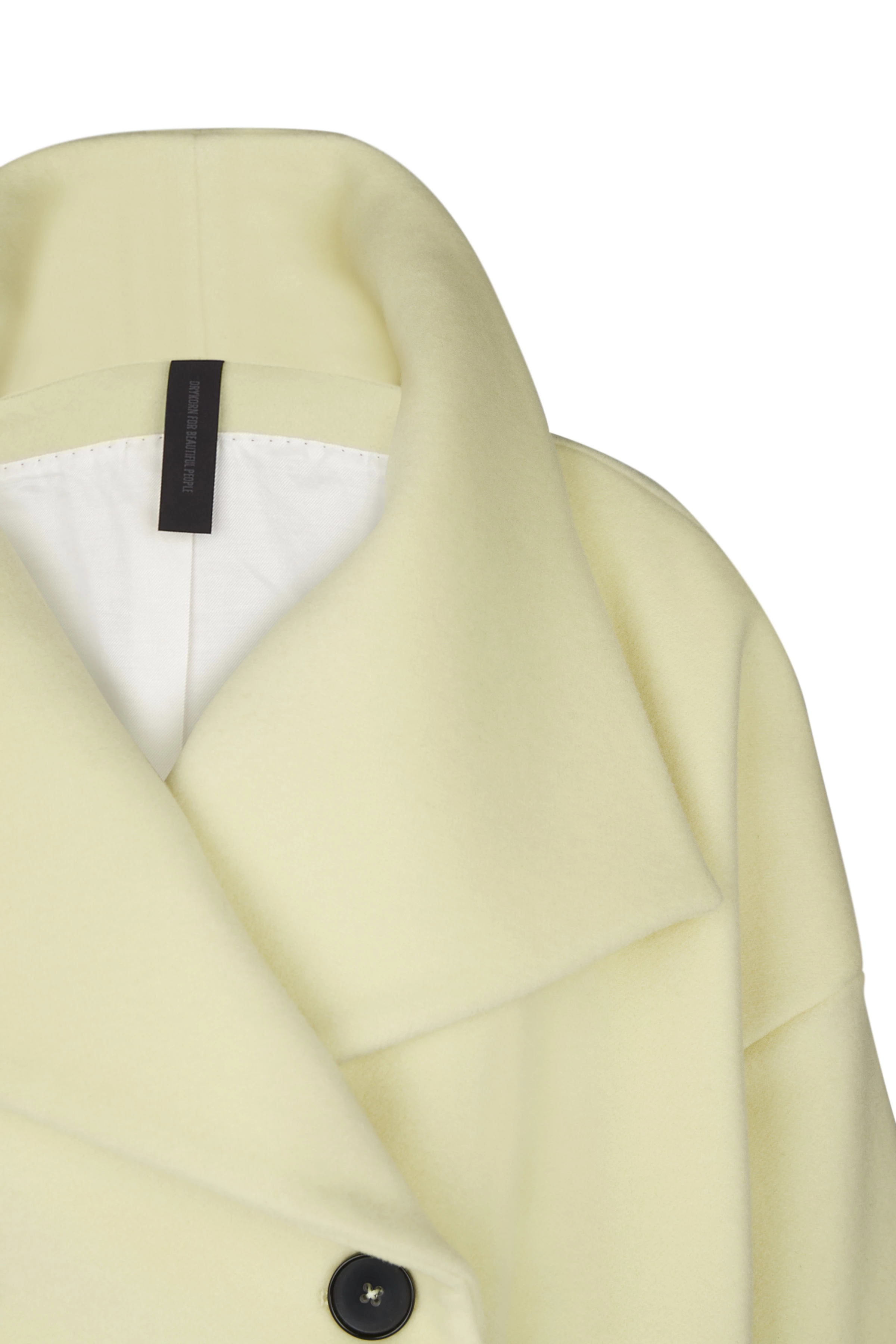 OSTERLY - Cabanjacke in Wollflausch - Damen - gelb - Freisteller Detailansicht