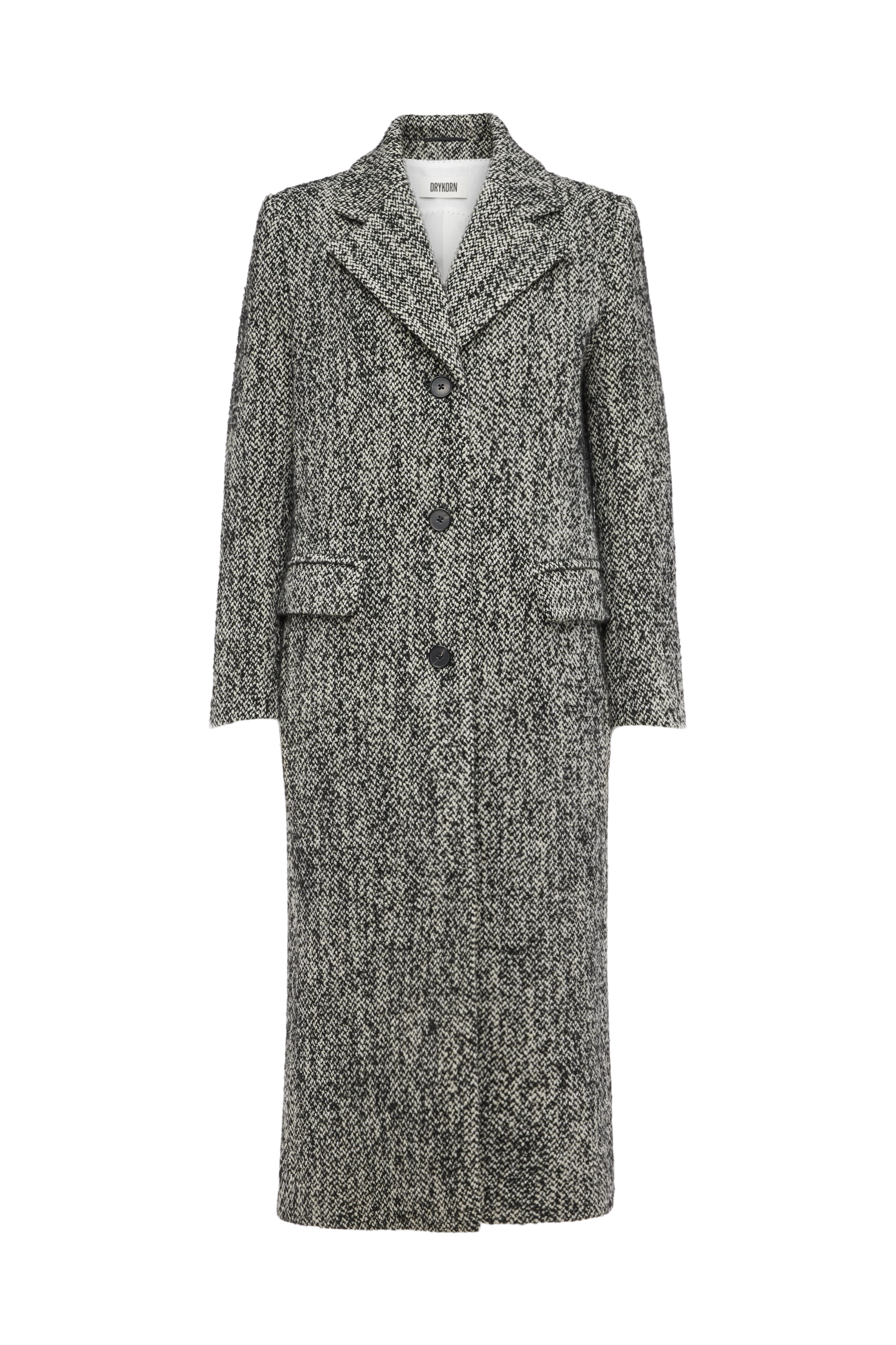 AISBY - Mantel in Woll-Mix - Damen - schwarz - Freisteller Frontansicht