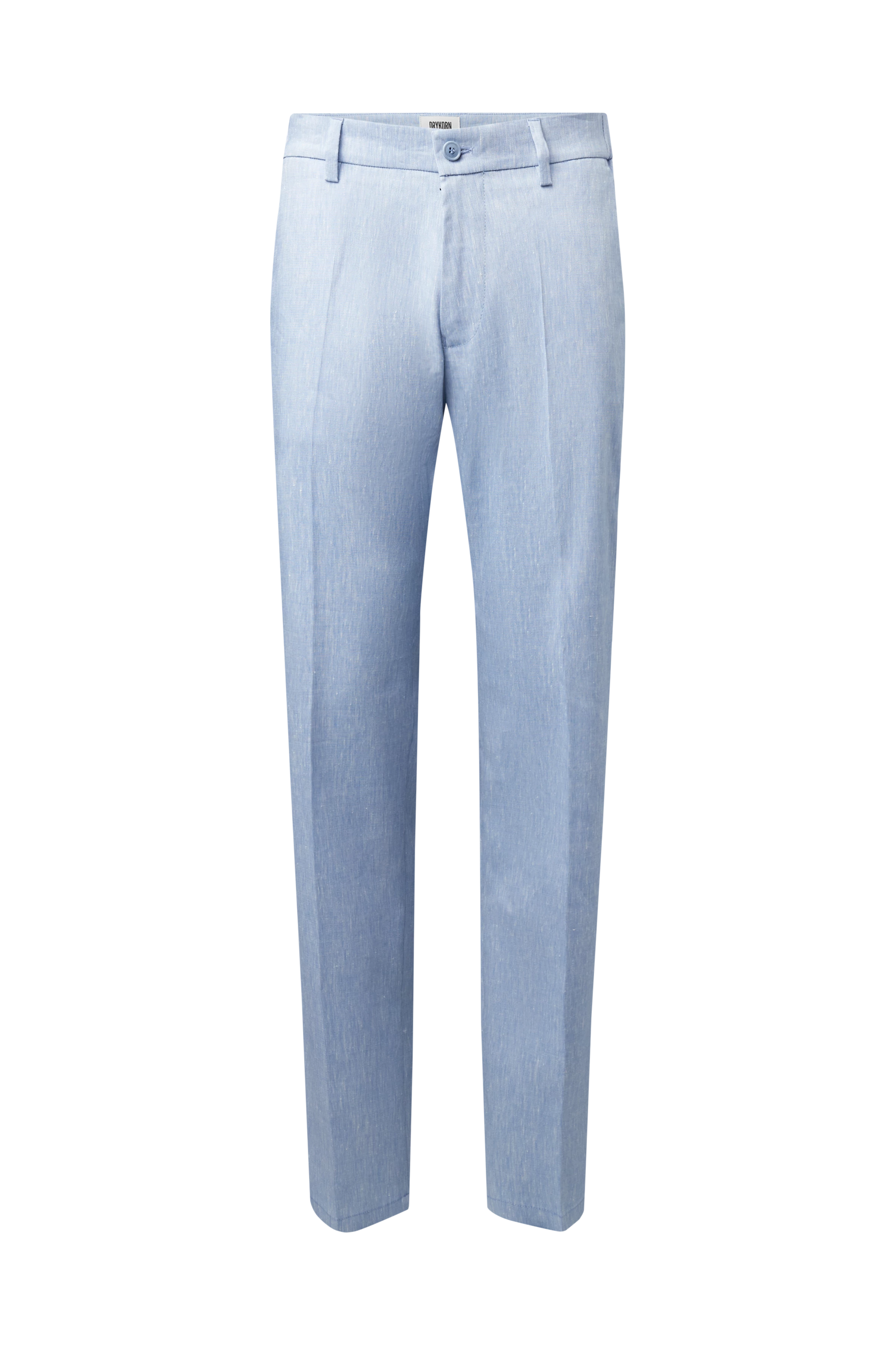 AJEND_RGLR - Skræddersyede bukser i hørblanding - men - blå - Freisteller Frontansicht