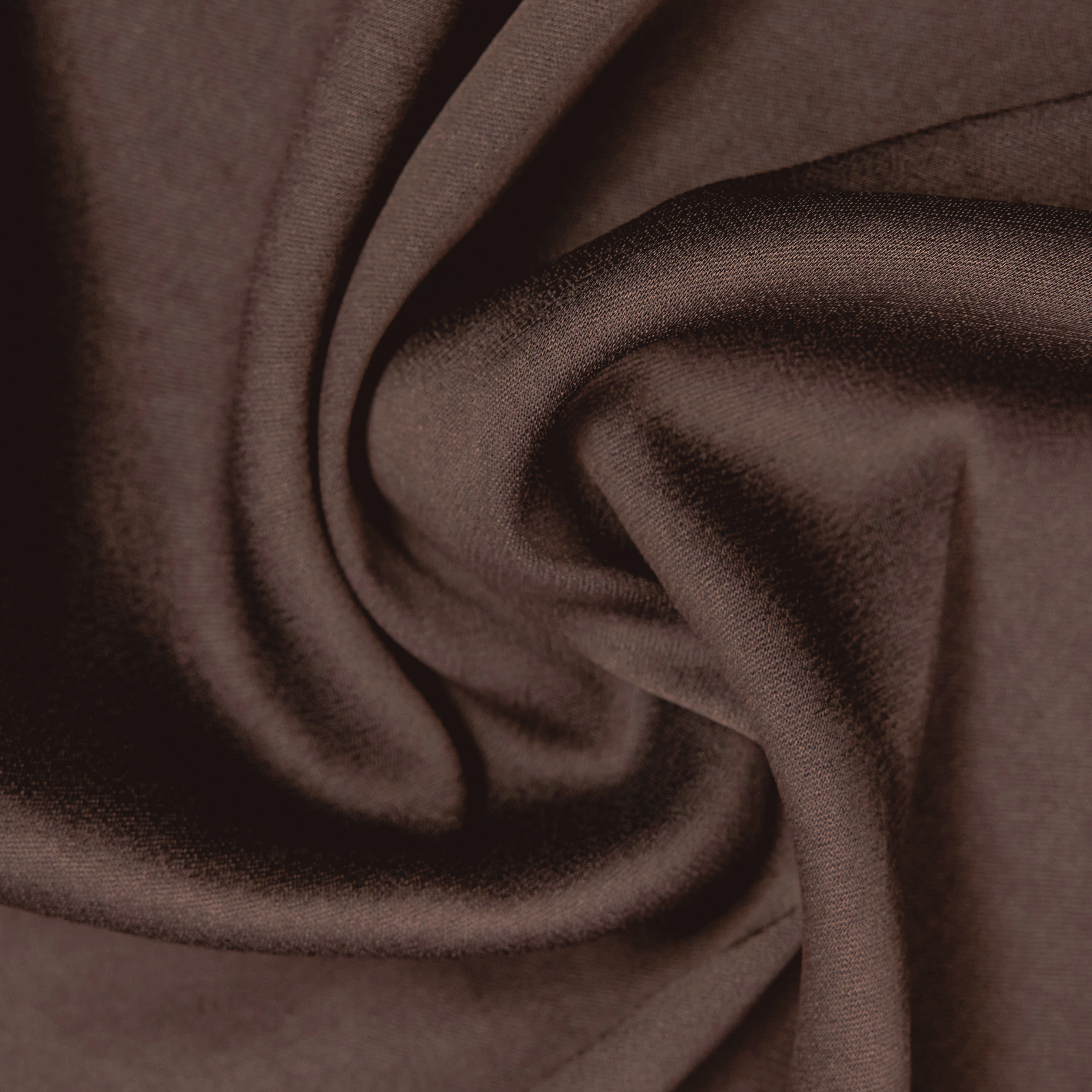 AMABEL - Satin maxi dress with stand-up collar - women - brown - Materialbild (B2C)