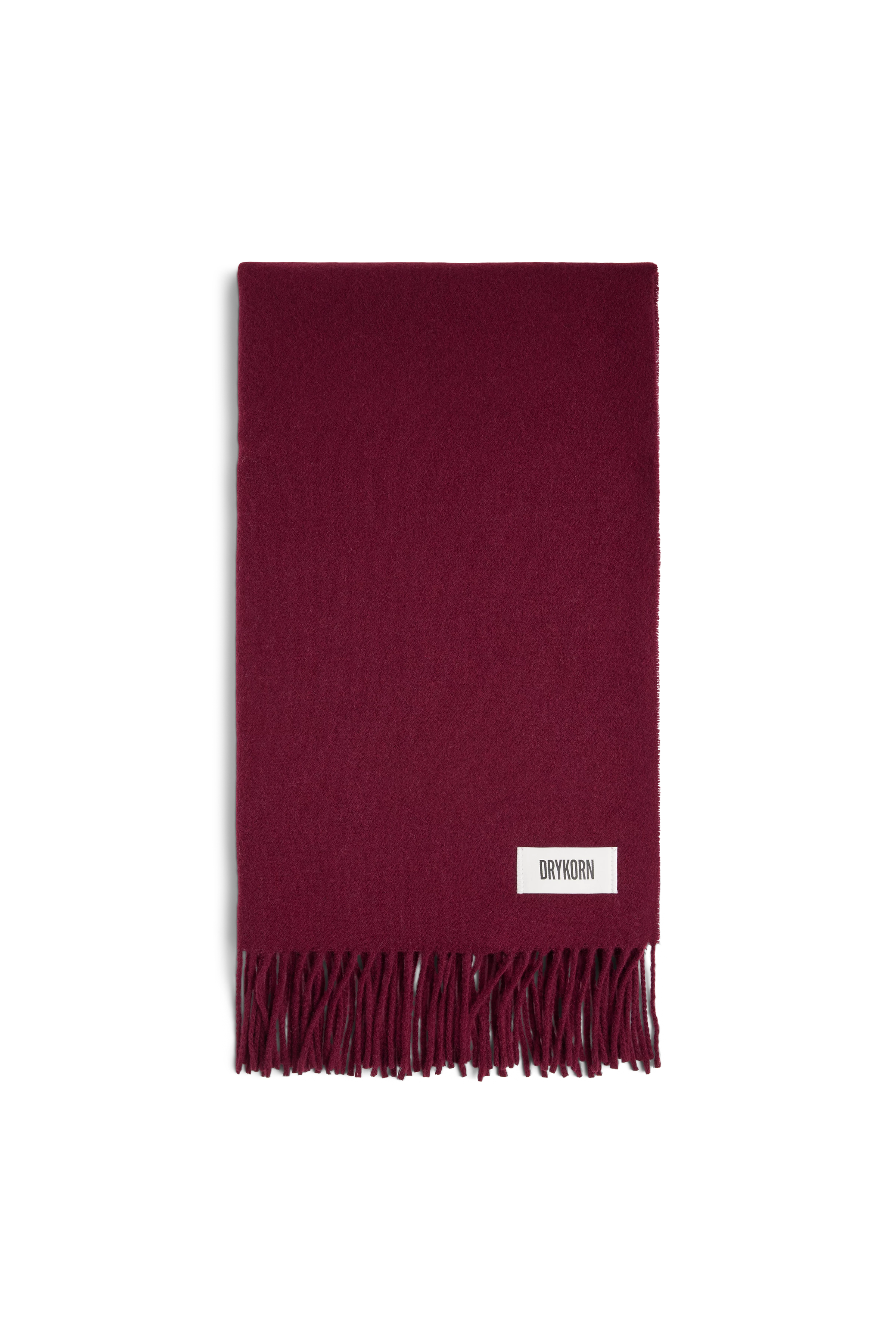 GAZE_4 - Schal in Wolltwill - Unisex - rot - Freisteller Frontansicht