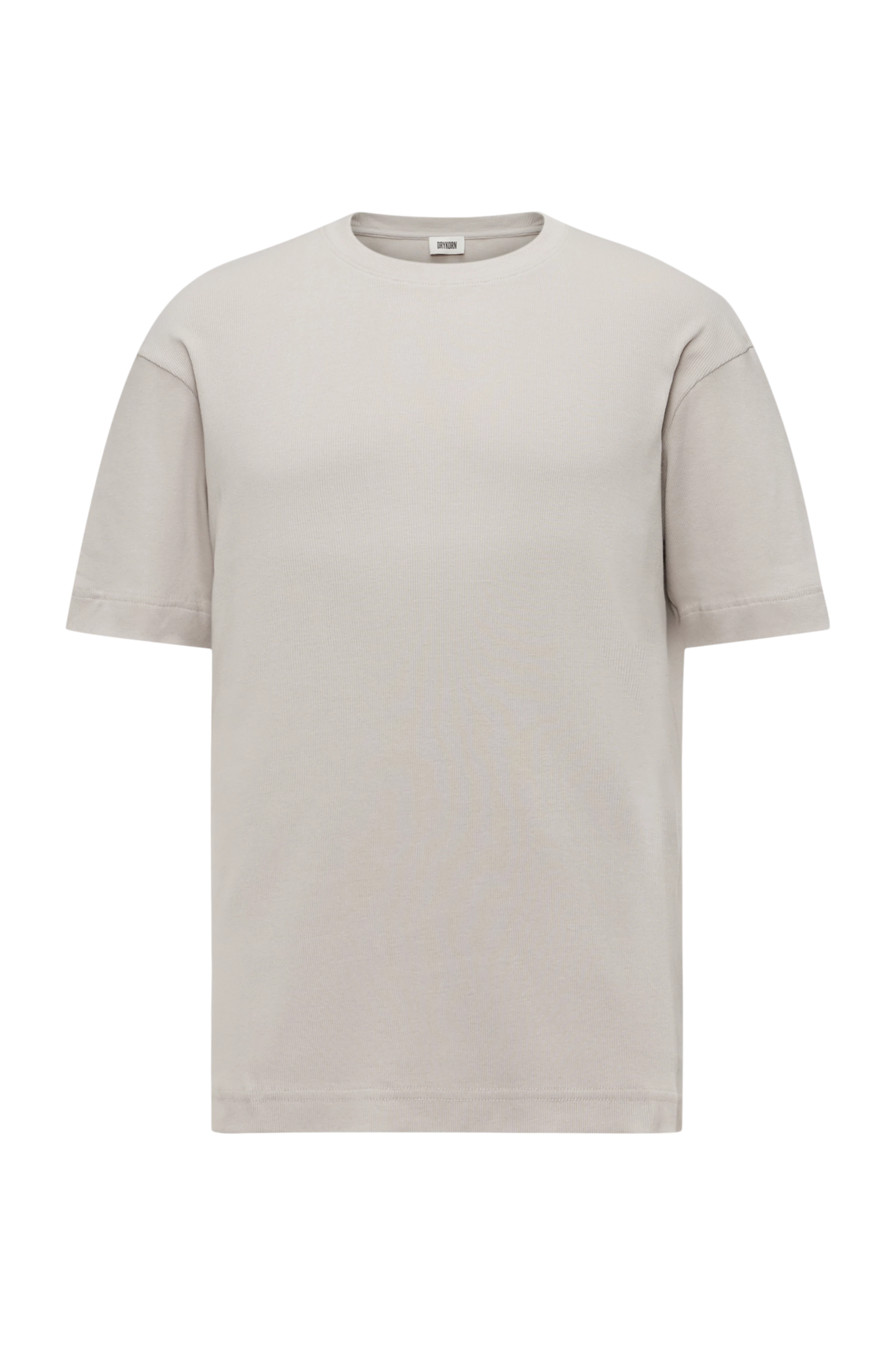 RAPHAEL - T-Shirt in gewaschener Rippe - Herren - grau - Freisteller Frontansicht