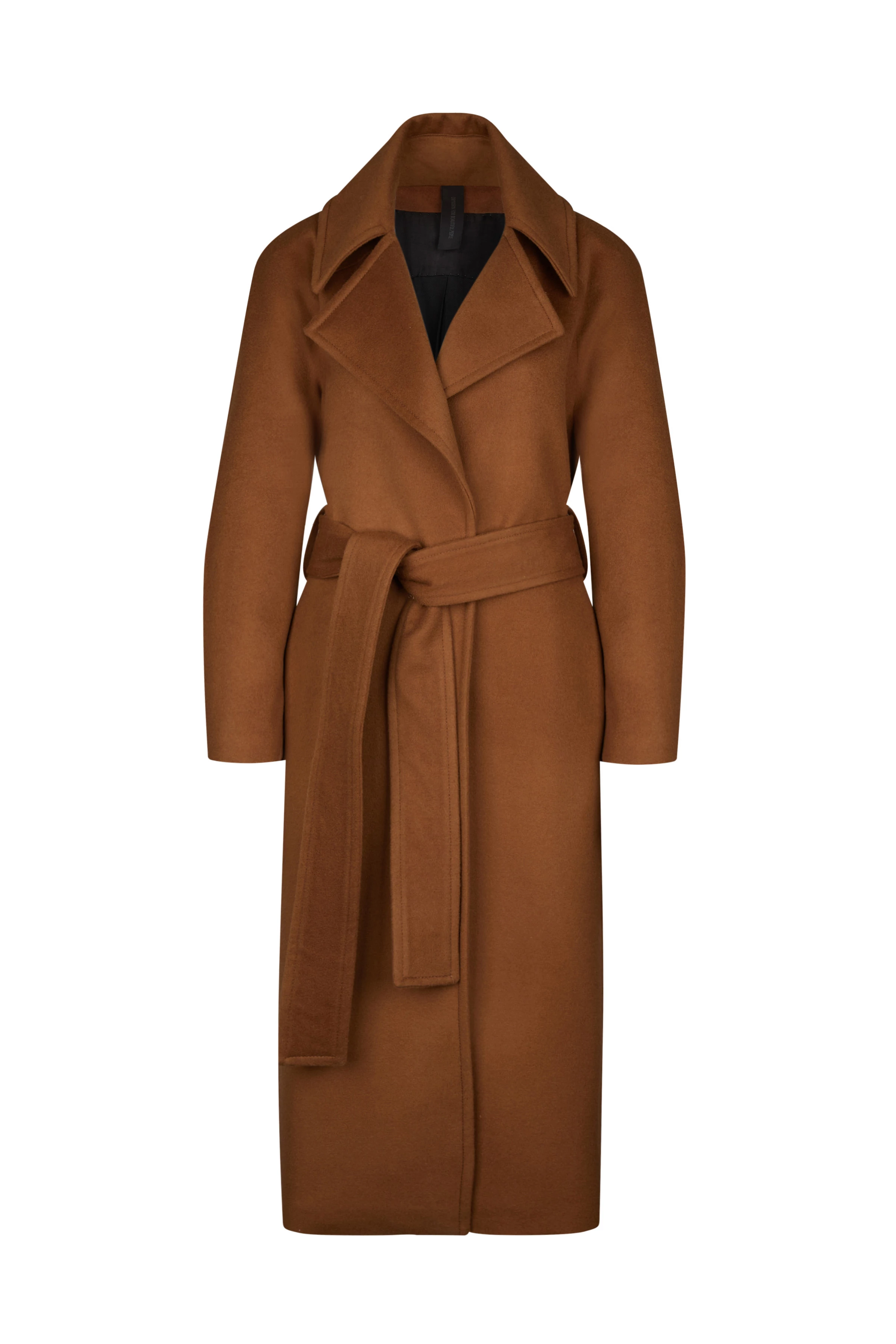 ALPERTON_2 - Mantel in Kaschmir-Mischung - Damen - braun - Freisteller Frontansicht