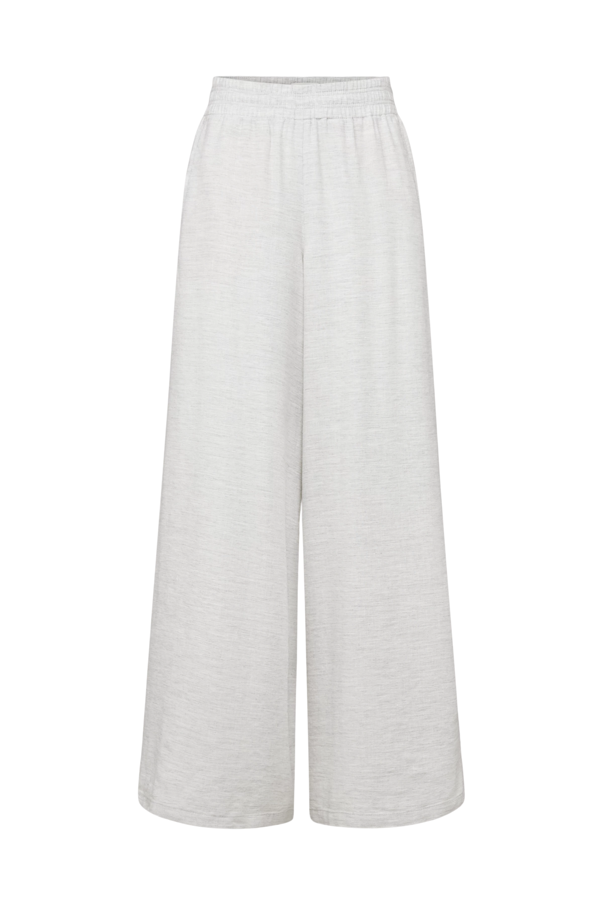 CEILING - Pantalon ample en lin et viscose - women - gris - Freisteller Frontansicht