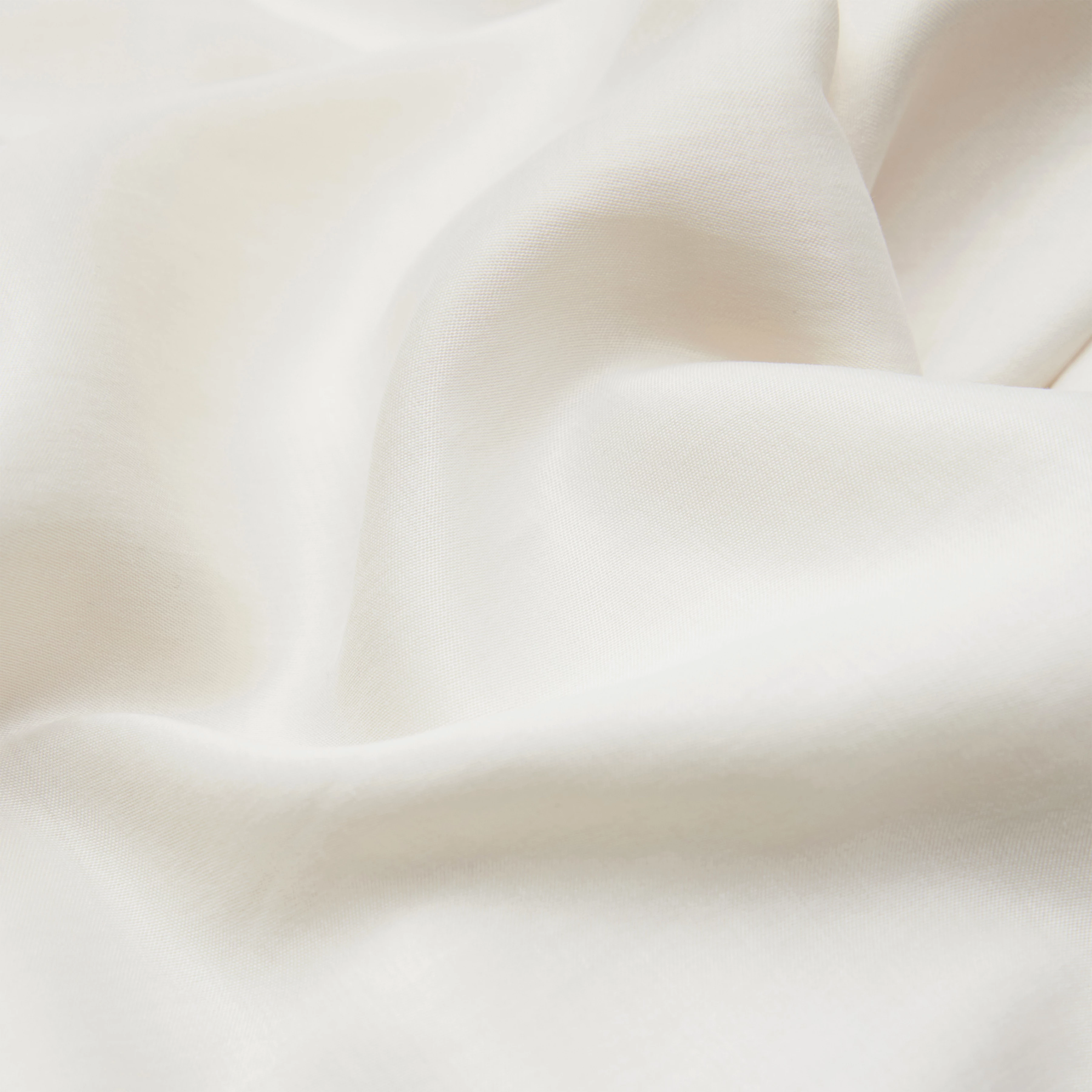 CORAMY - Casual shirt blouse in cupro cotton blend - women - off white - Materialbild (B2C)