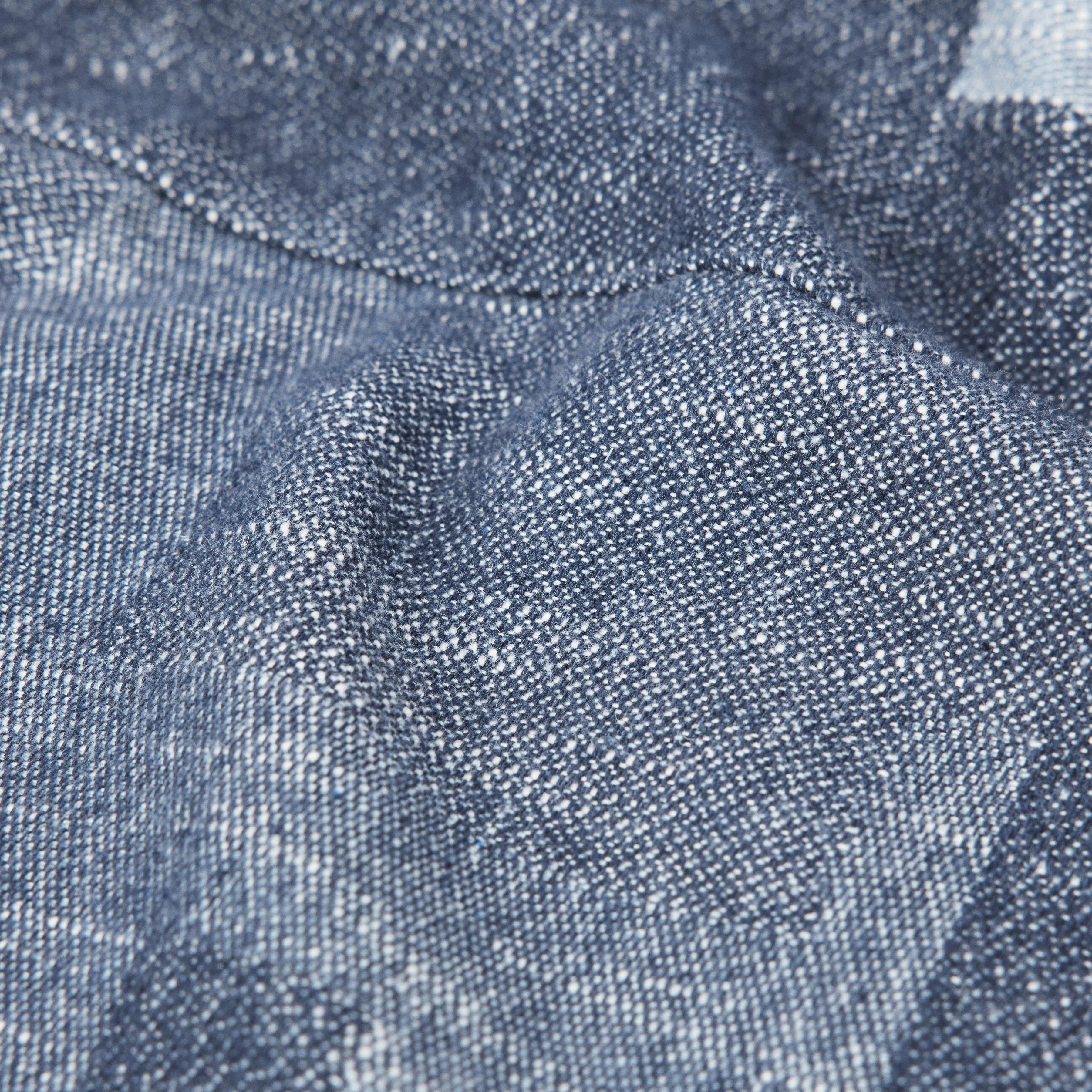 DIEGGO - Overshirt mit Brusttasche in Baumwoll-Mix - Herren - blau - Materialbild (B2C)