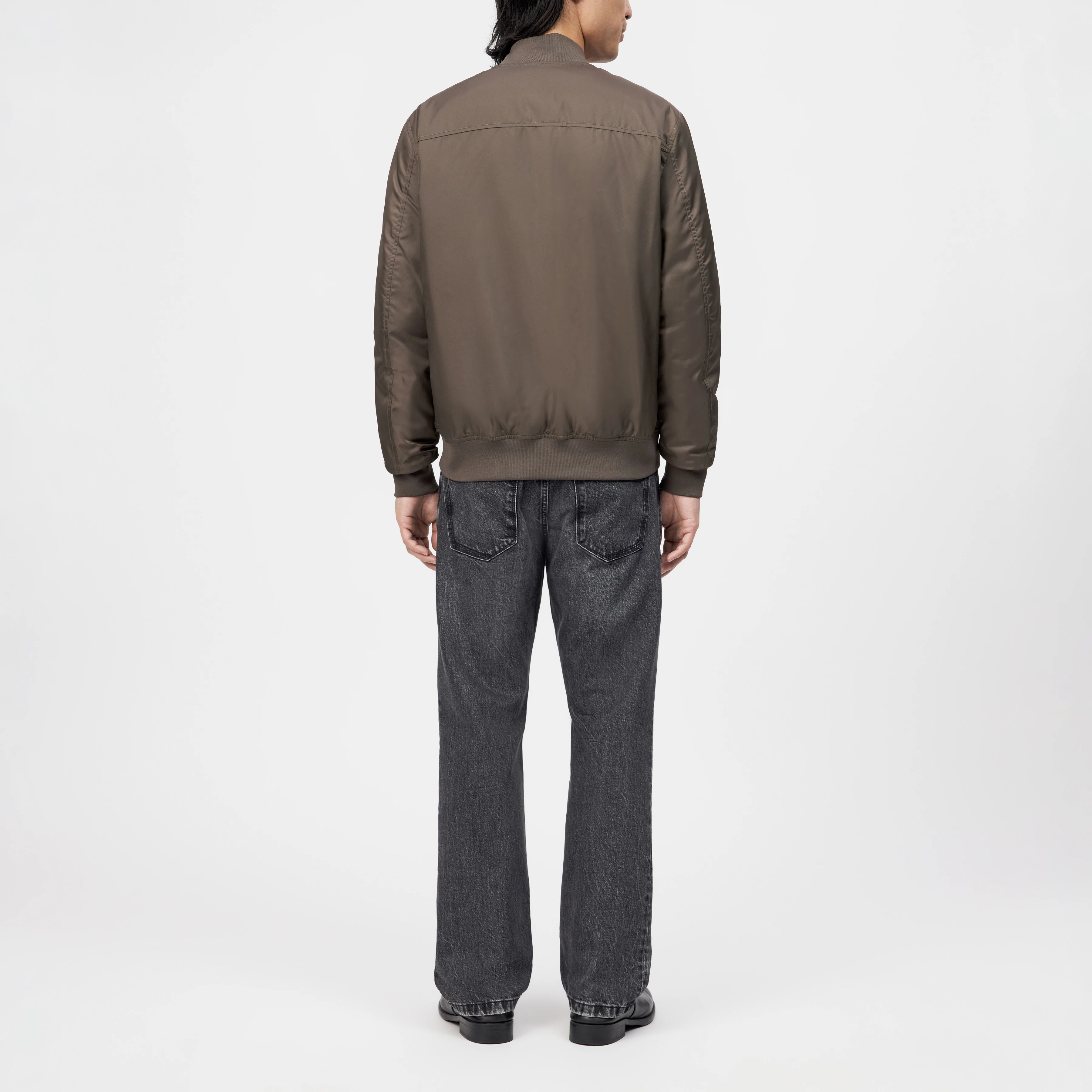 NOKANO - Blouson jacket in nylon - men - brown - Rückansicht