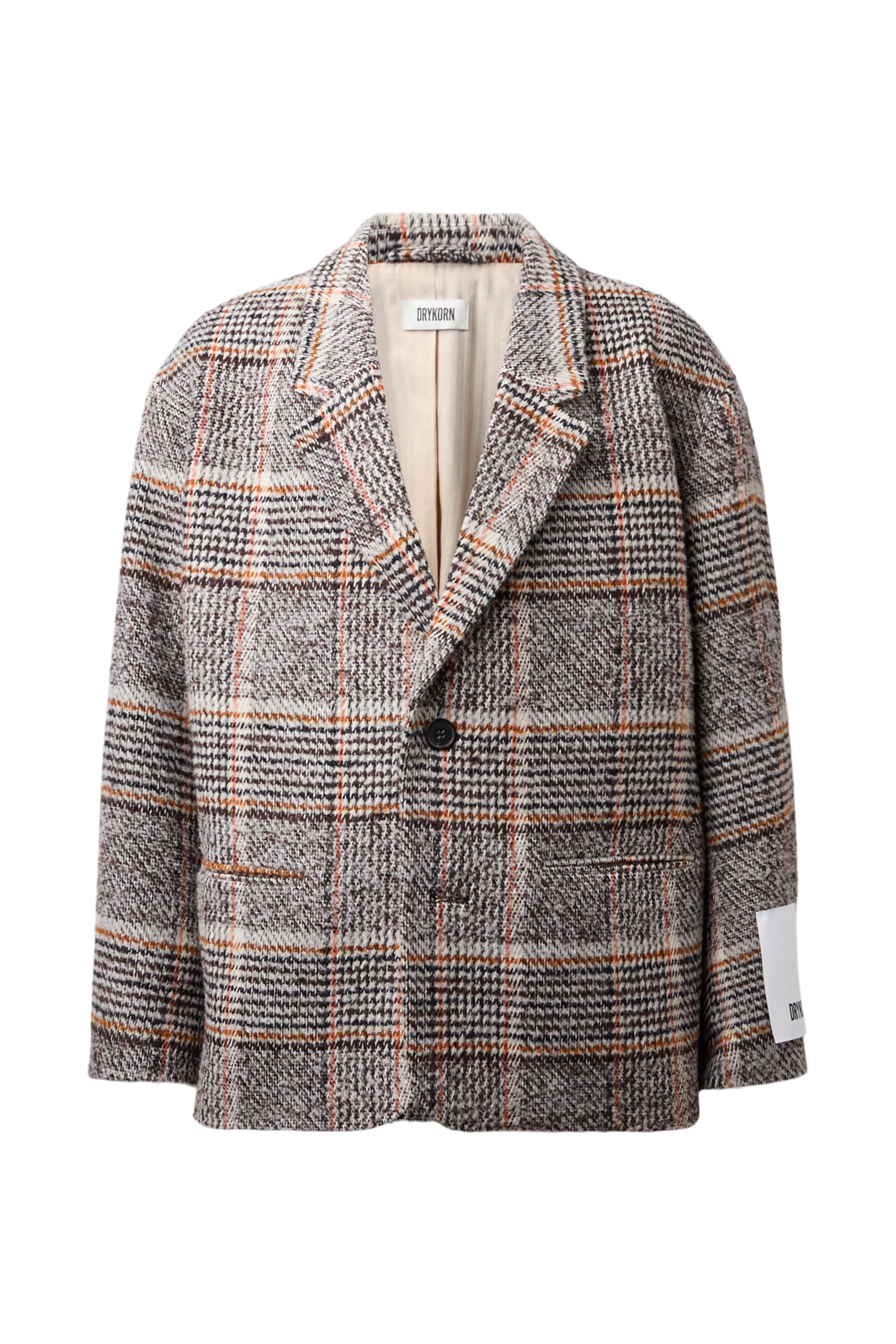 MADIM_2 - Oversized blazer in heavy fabric - men - brown - Freisteller Frontansicht