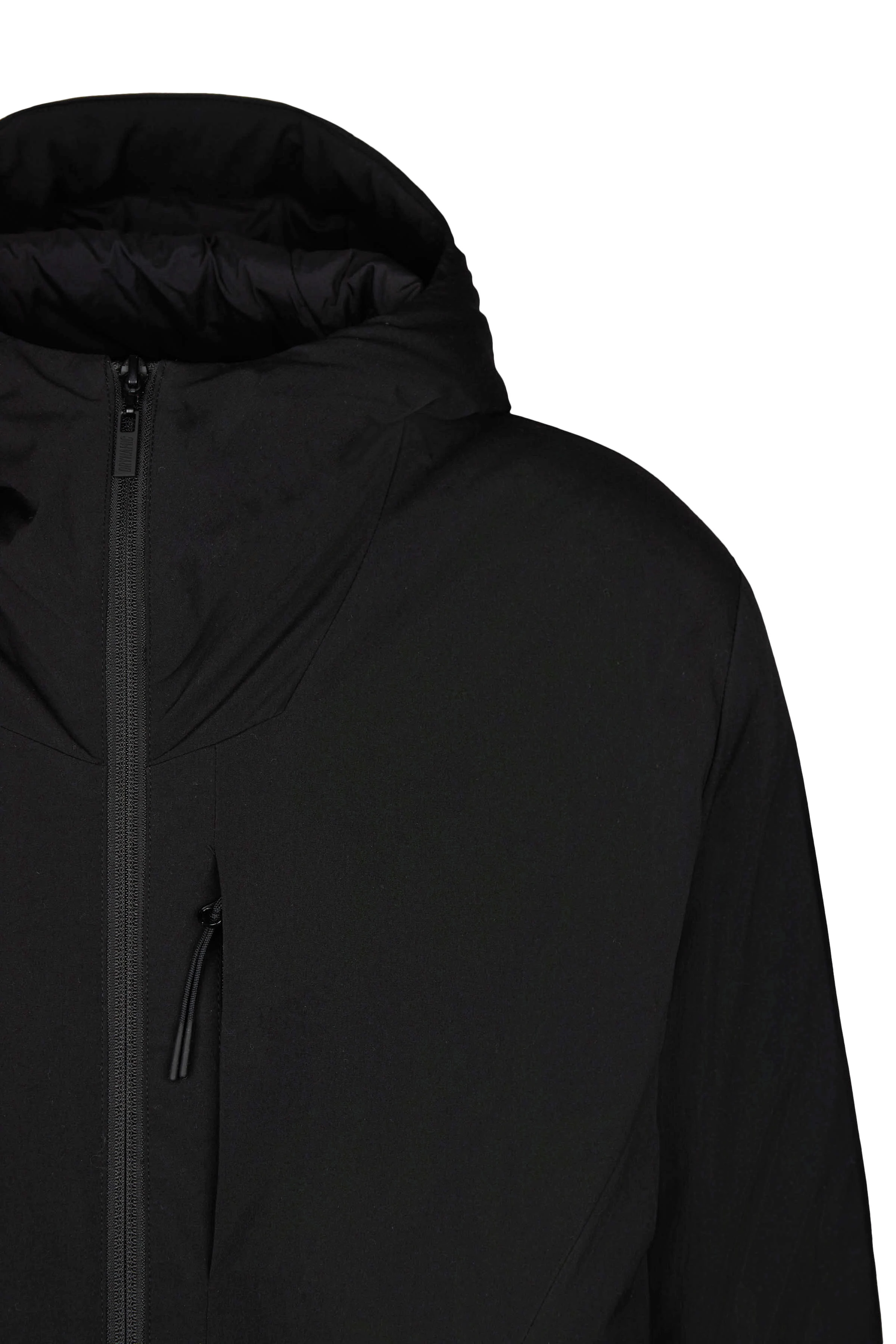 DENYO - lightweight parka - men - black - Freisteller Detailansicht