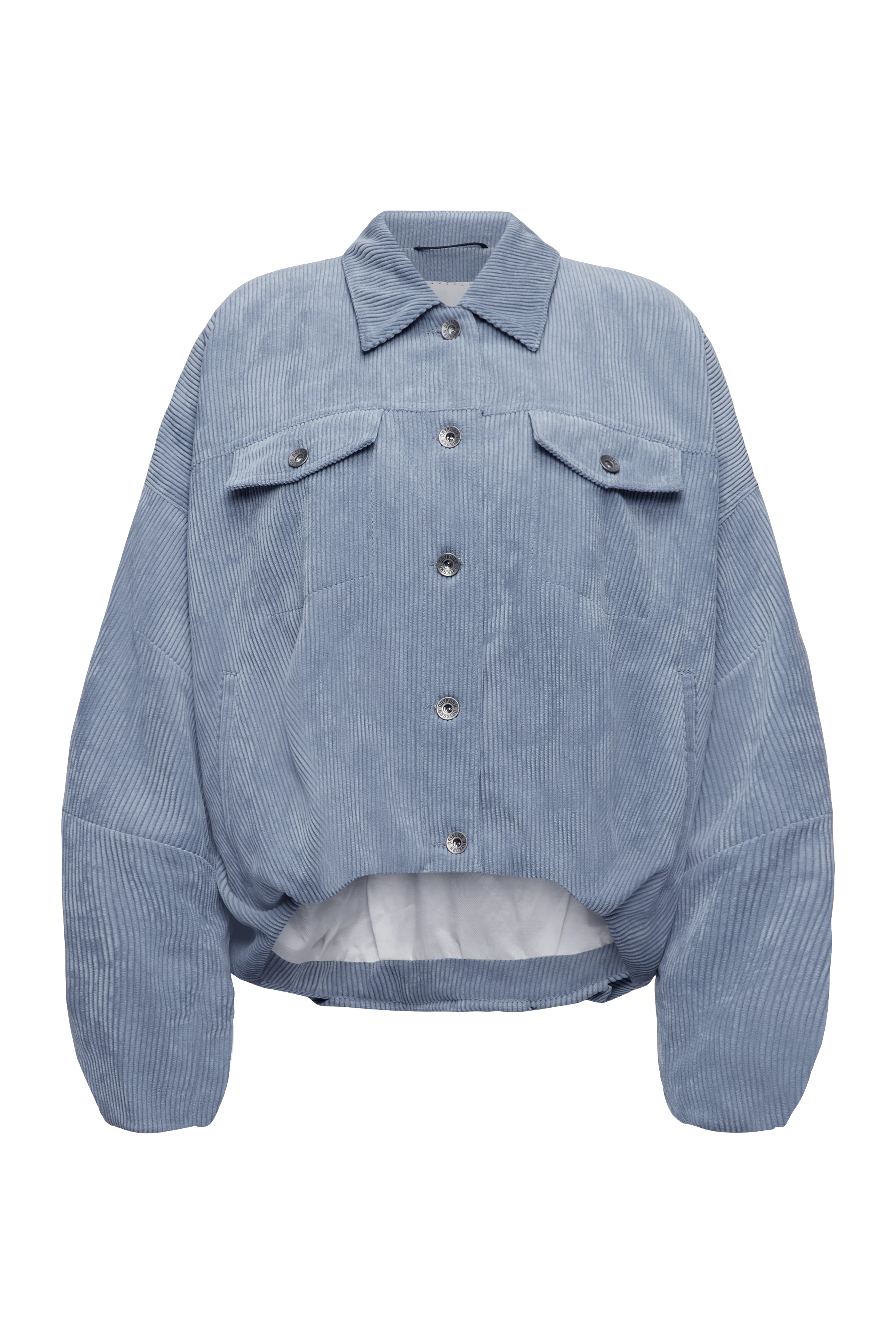 BLAXTON - Denim jacket in corduroy - women - blue - Freisteller Frontansicht