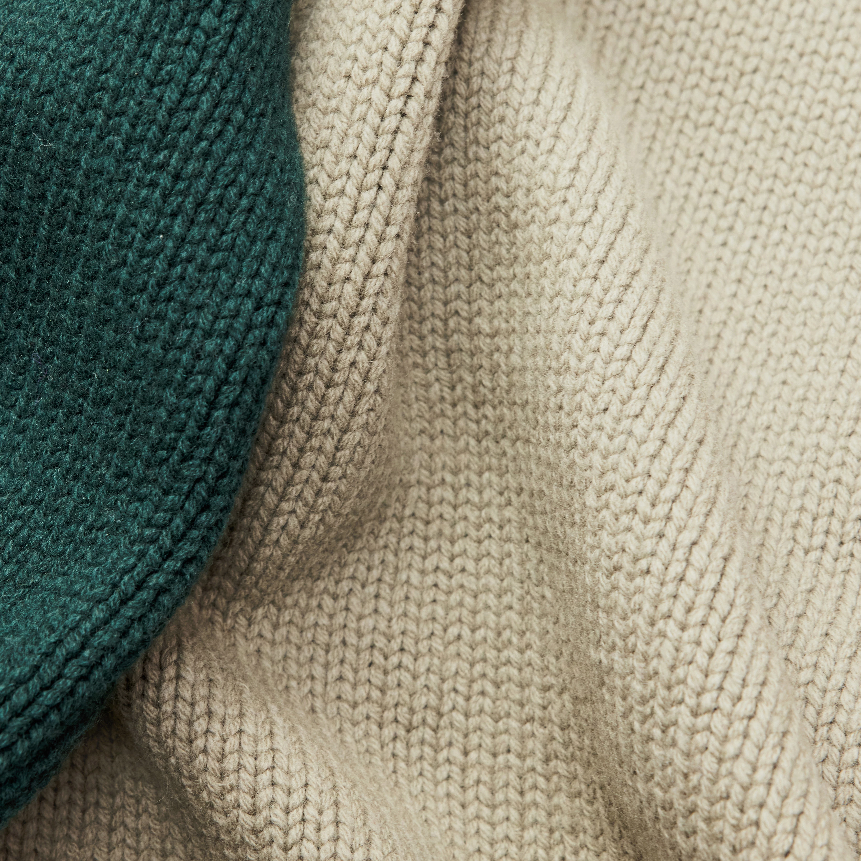 LAKYN - Strickjacke in Lammwolle - Herren - grün - Materialbild (B2C)