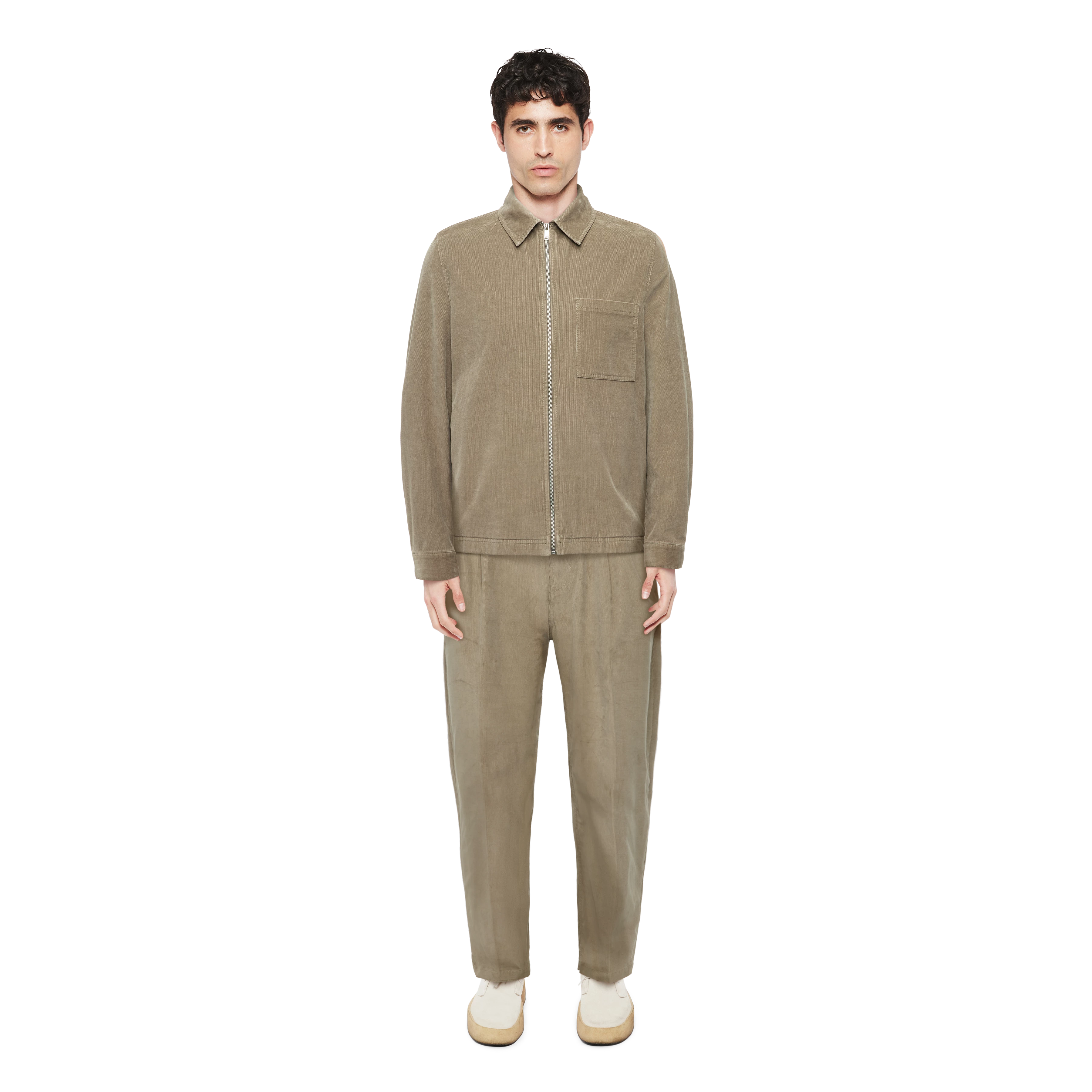 KARYKO - Chinos in corduroy - men - brown - Ganzkörper-Frontansicht