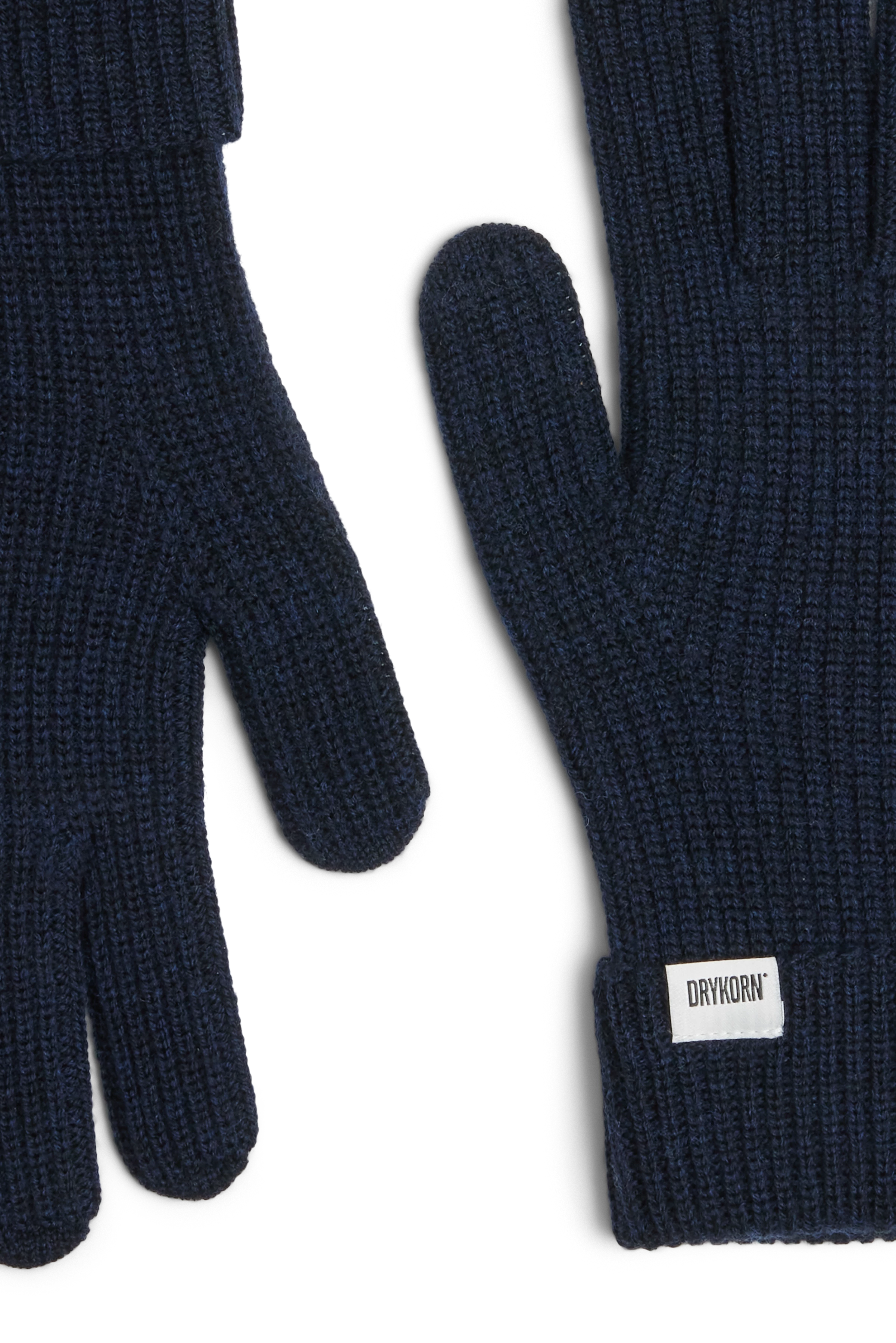 GLIVONO - Gloves in 100% merino wool - unisex - blue - Freisteller Detailansicht