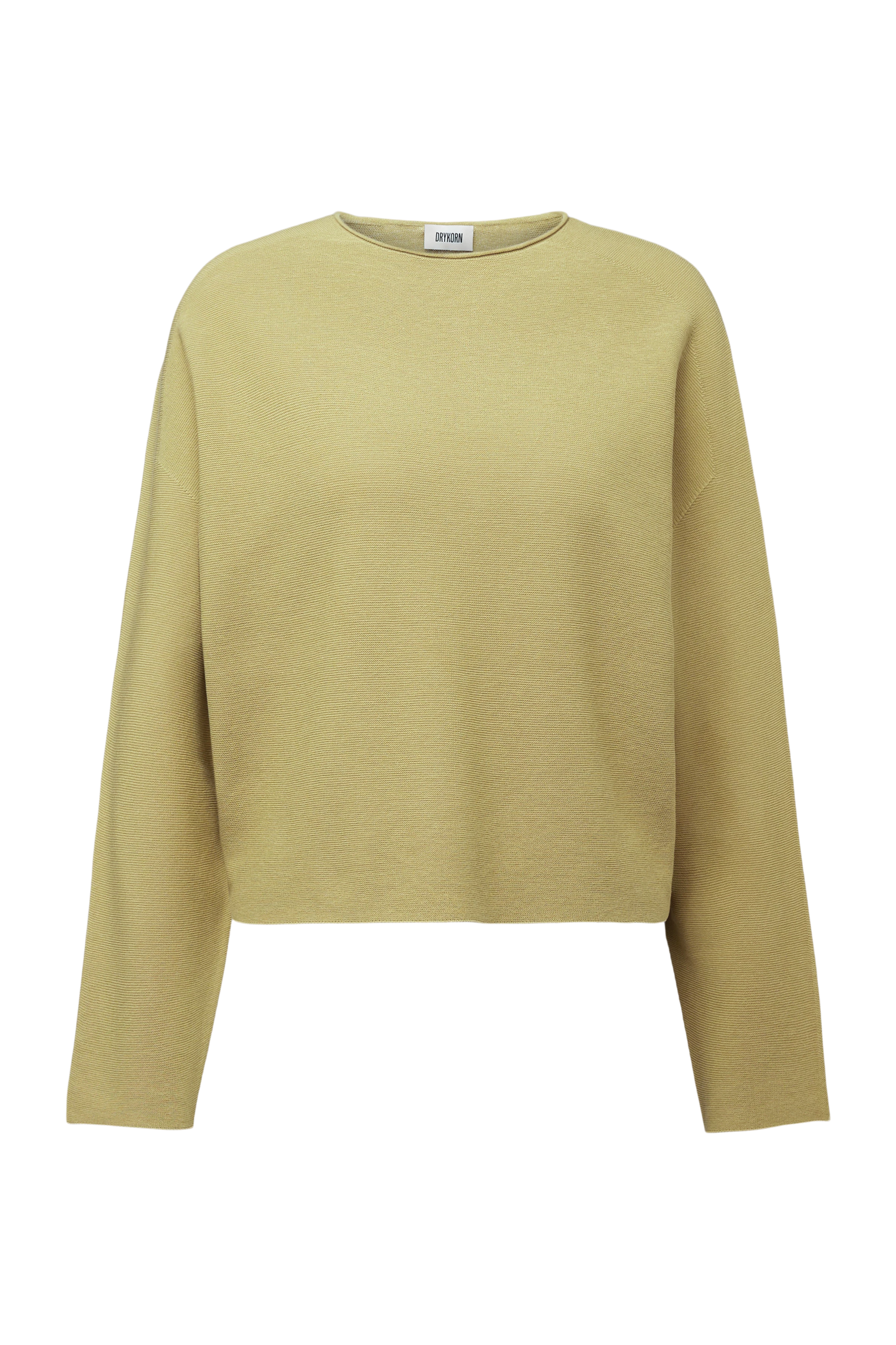 MEAMI - Cropped egg-shape pullover in pure cotton - women - brown - Freisteller Frontansicht