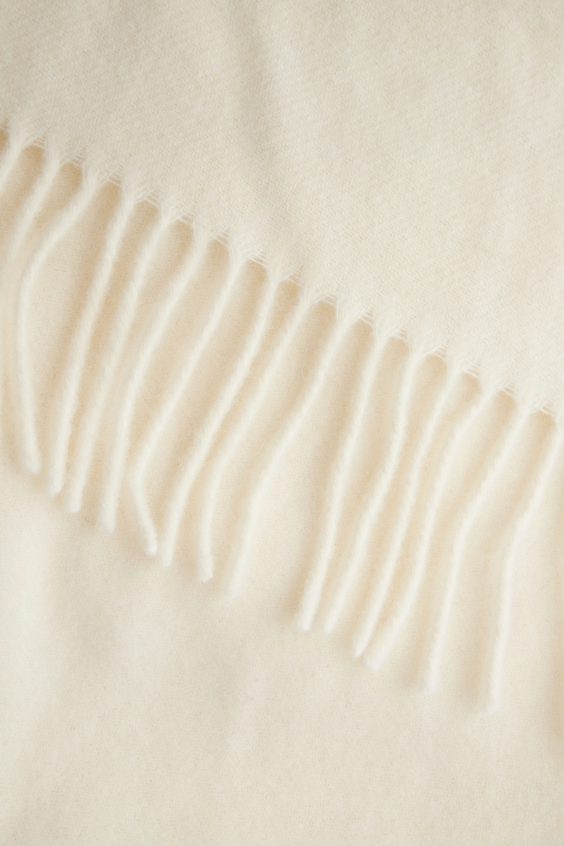 GAZE - Wollschal - Unisex - weiß - Seitenansicht