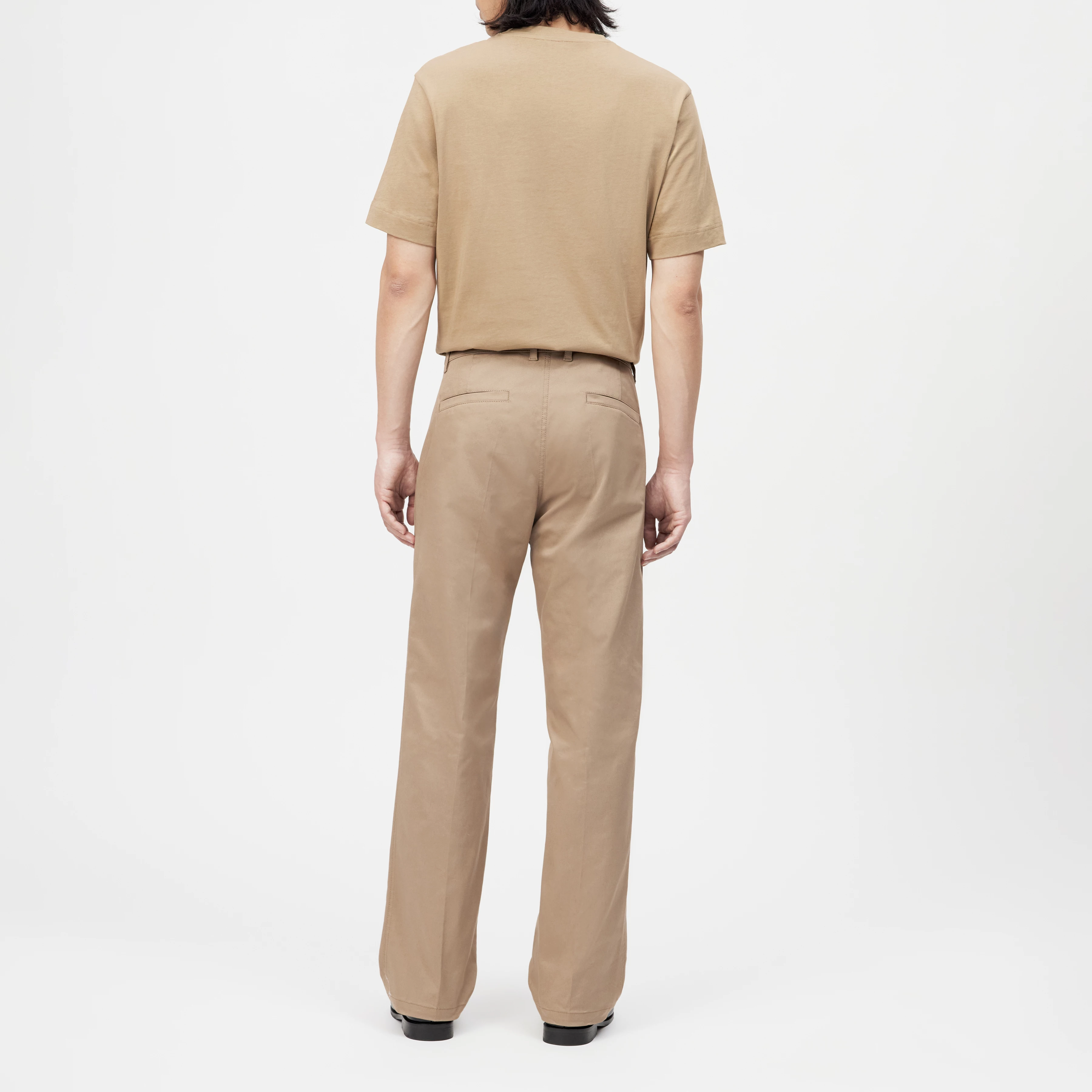 TAVIC - Moderne Chino in Baumwoll-Gabardine - Herren - braun - Rückansicht