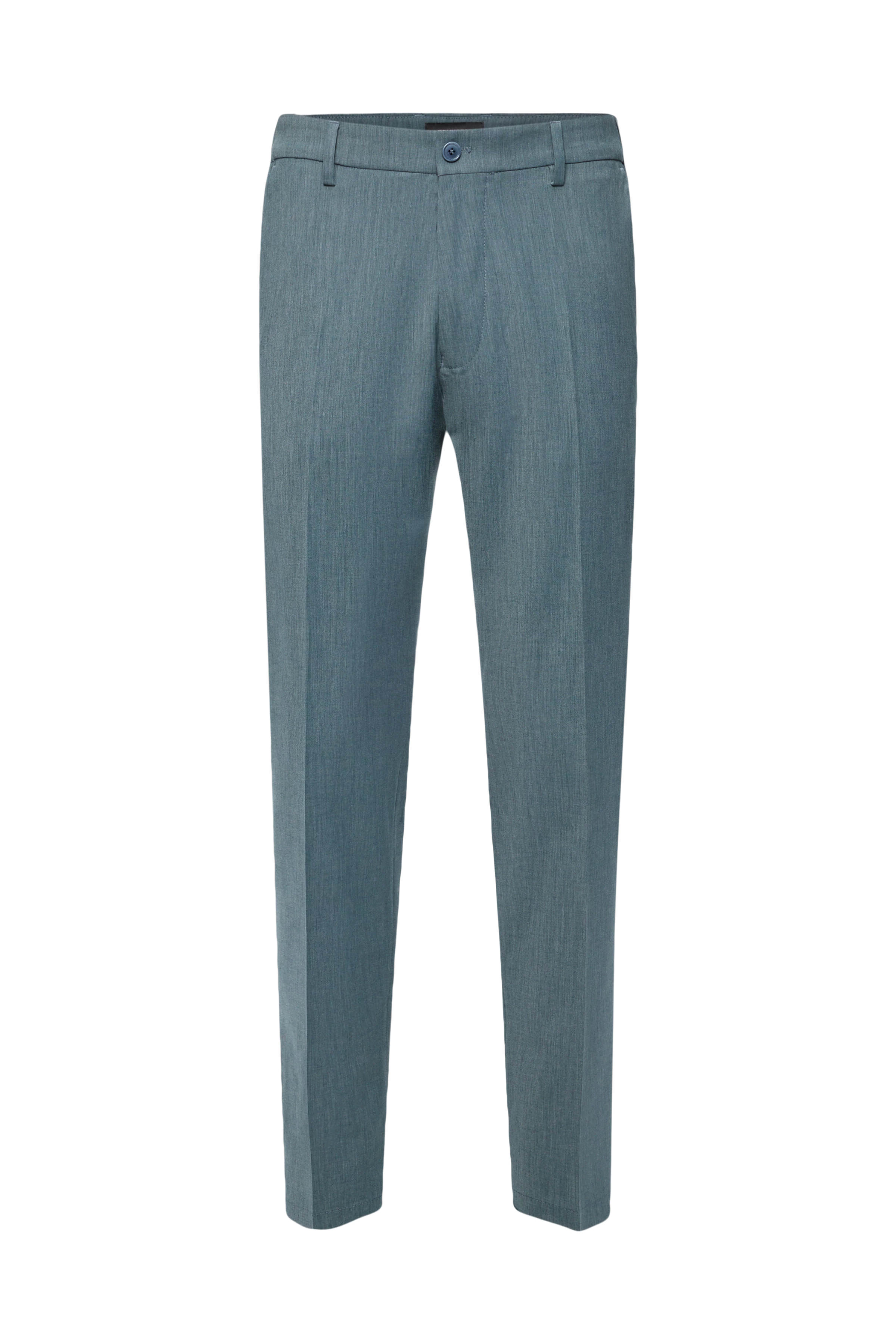 AJEND_SK - Konfektionierte Slim Fit Hose in Woll-Mix - Herren - grün - Freisteller Frontansicht