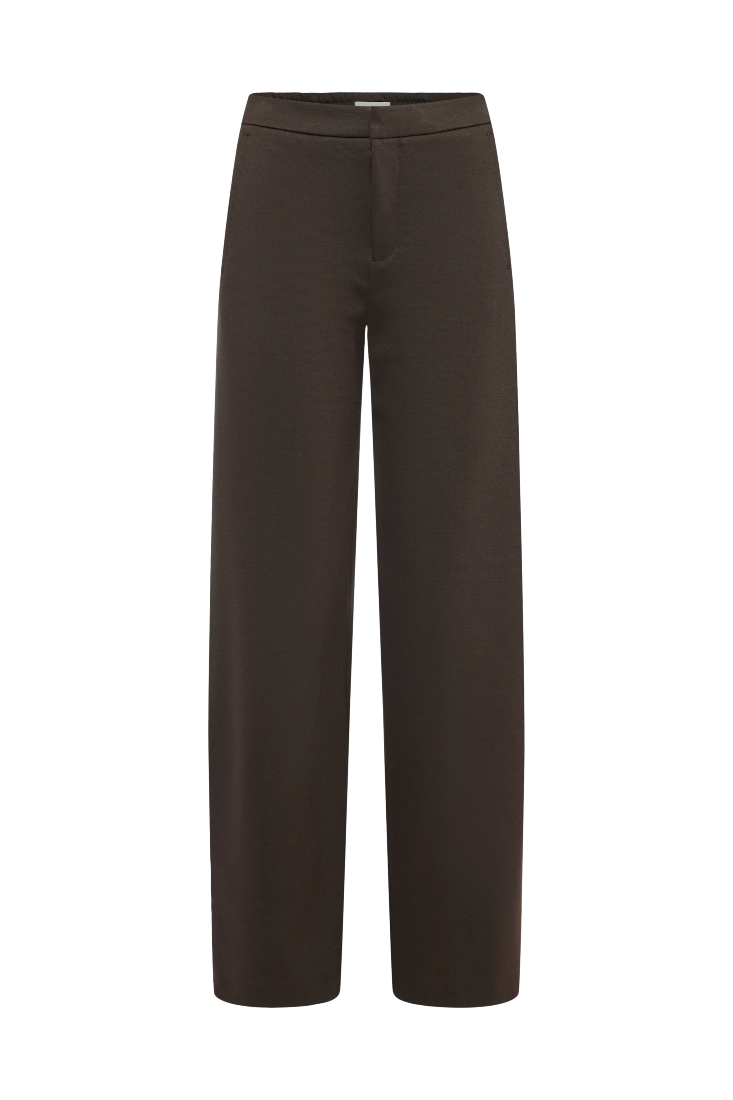 FAE_0 - Hose mit Barrel-Leg in Viskose-Mix - Damen - braun - Freisteller Frontansicht