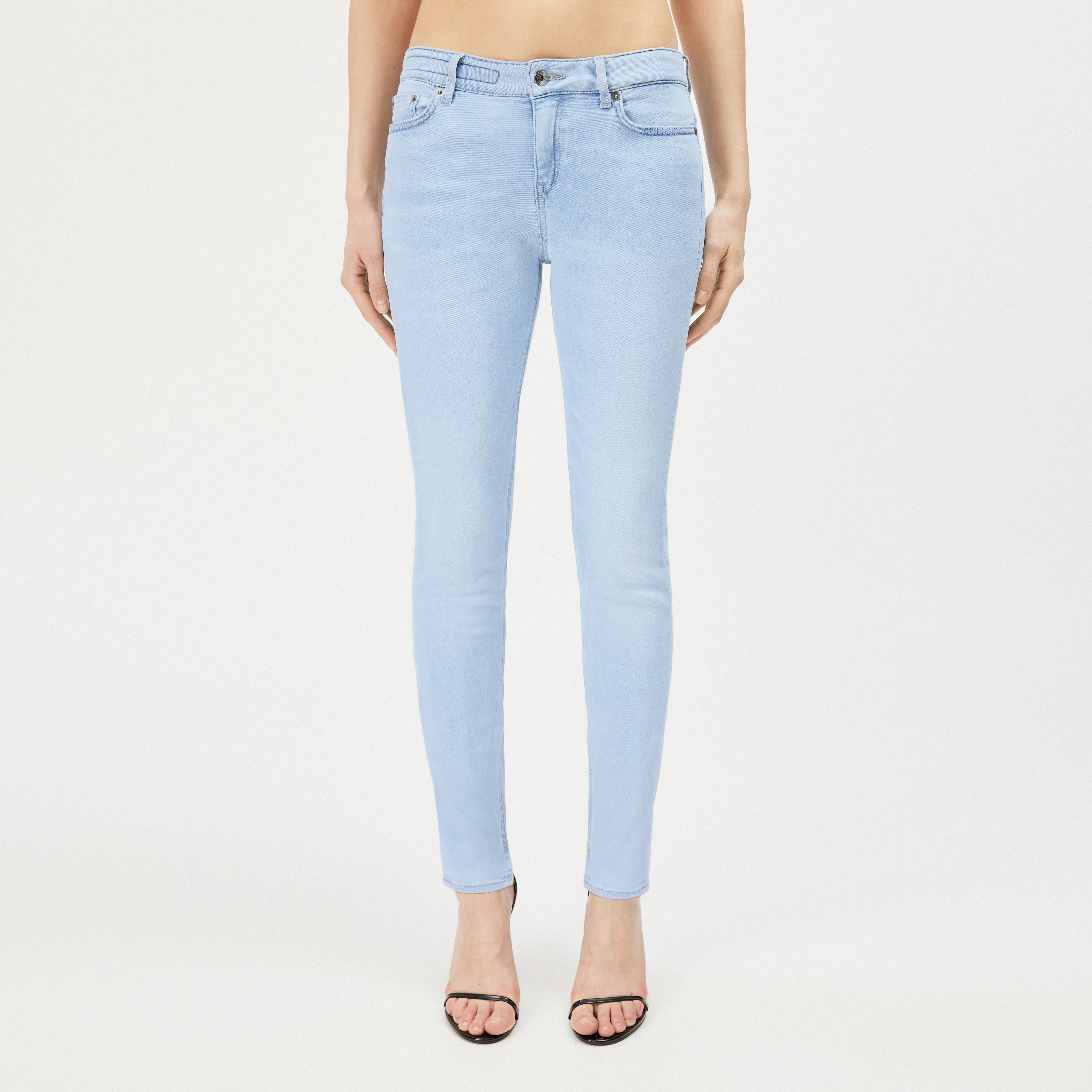 NEED - Low-waist skinny jeans in cotton-lyocell blend - women - blue - Frontansicht