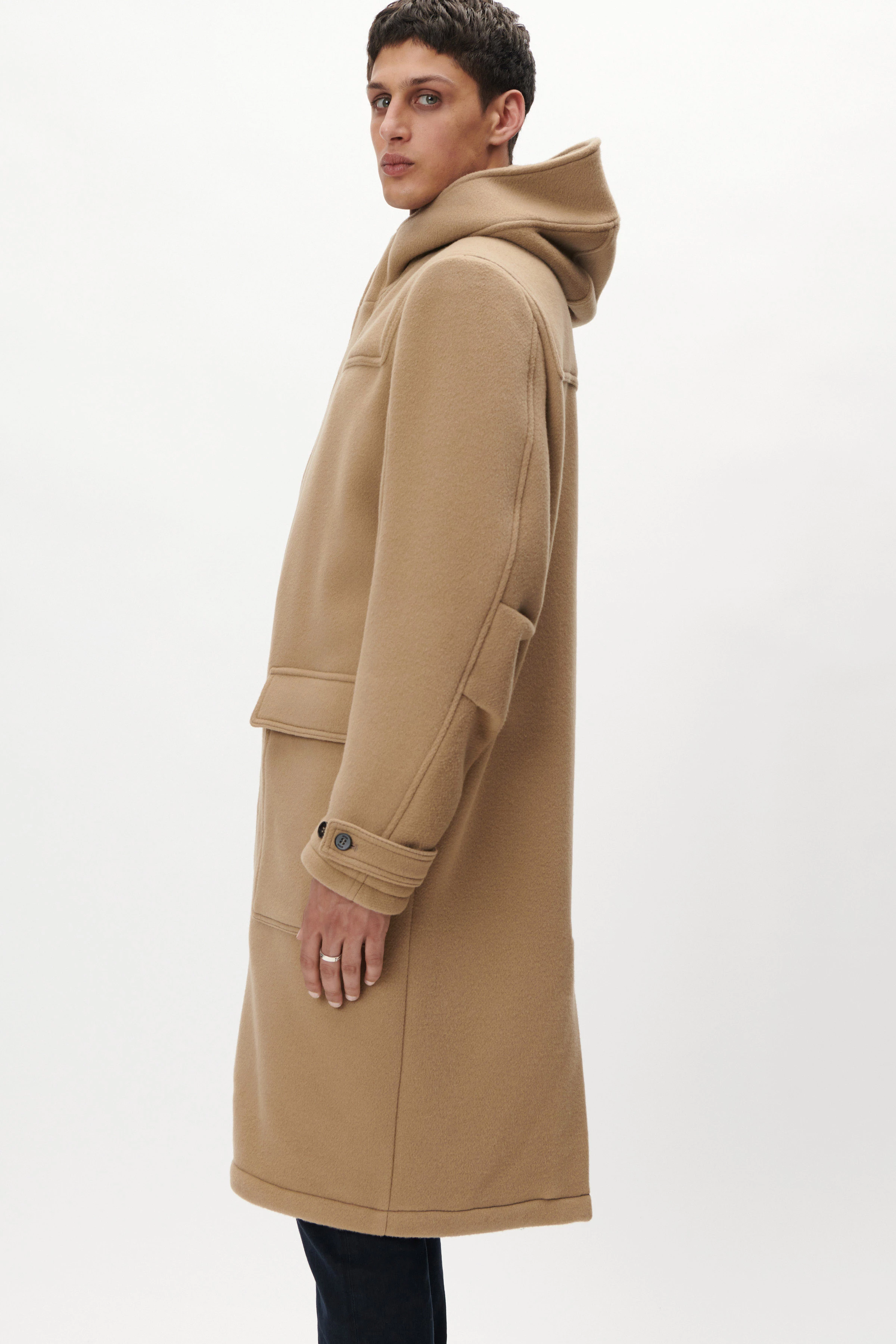 LORINO - Dufflecoat aus Wollmix - Herren - braun - Frontansicht