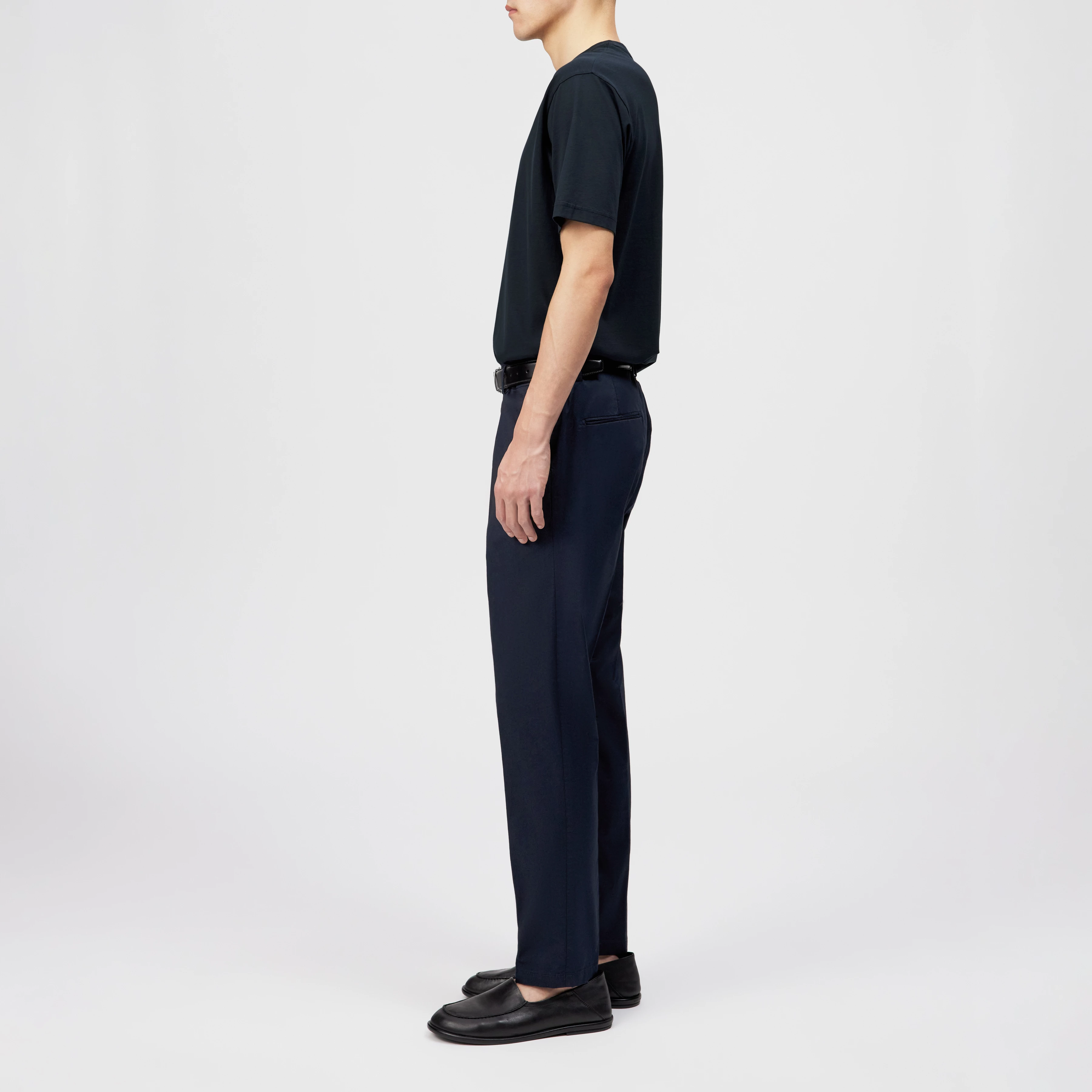 AJEND - Konfektionierte Hose in Baumwoll-Gabardine - Herren - blau - Seitenansicht