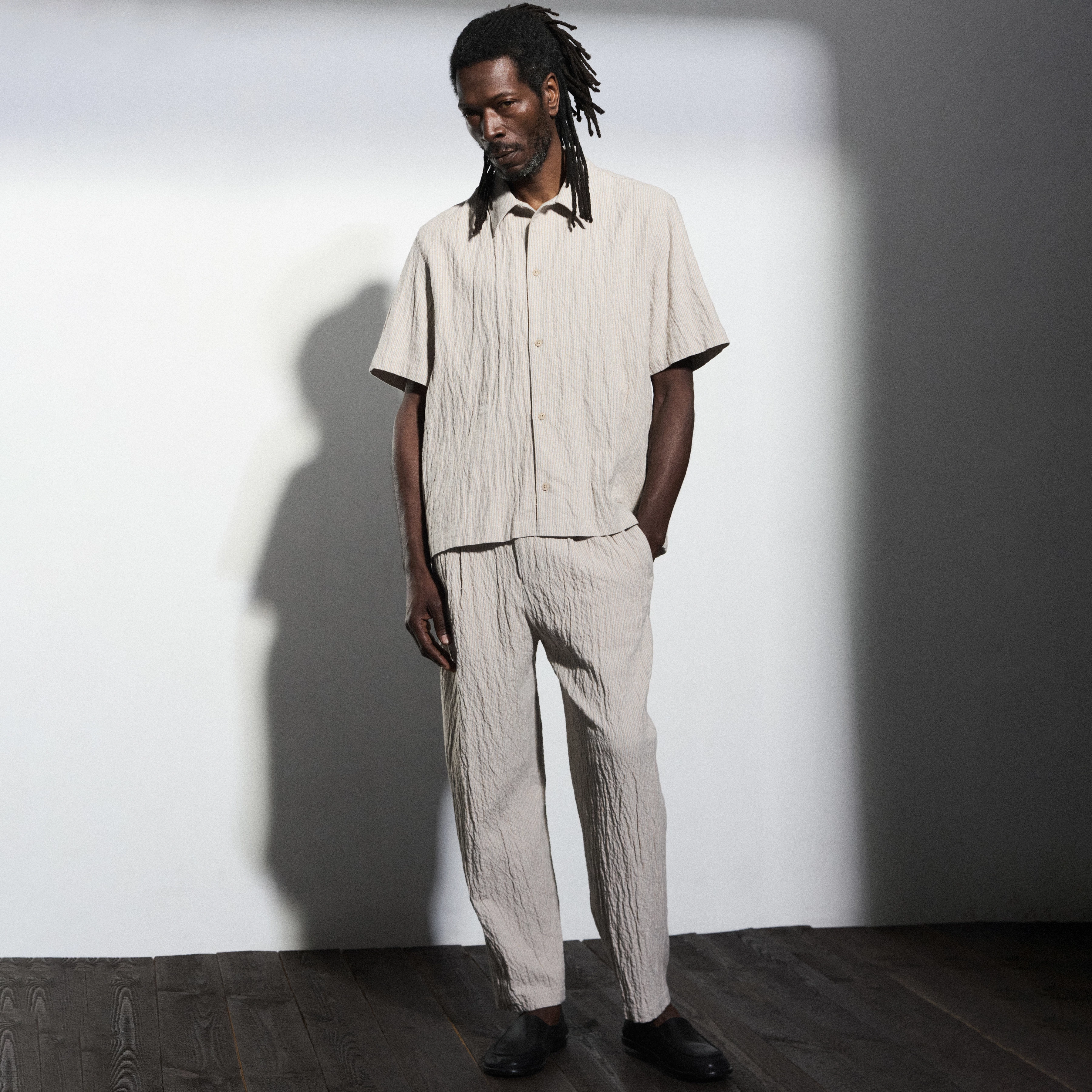 MARYKO - Tailored trousers in cotton blend - men - beige