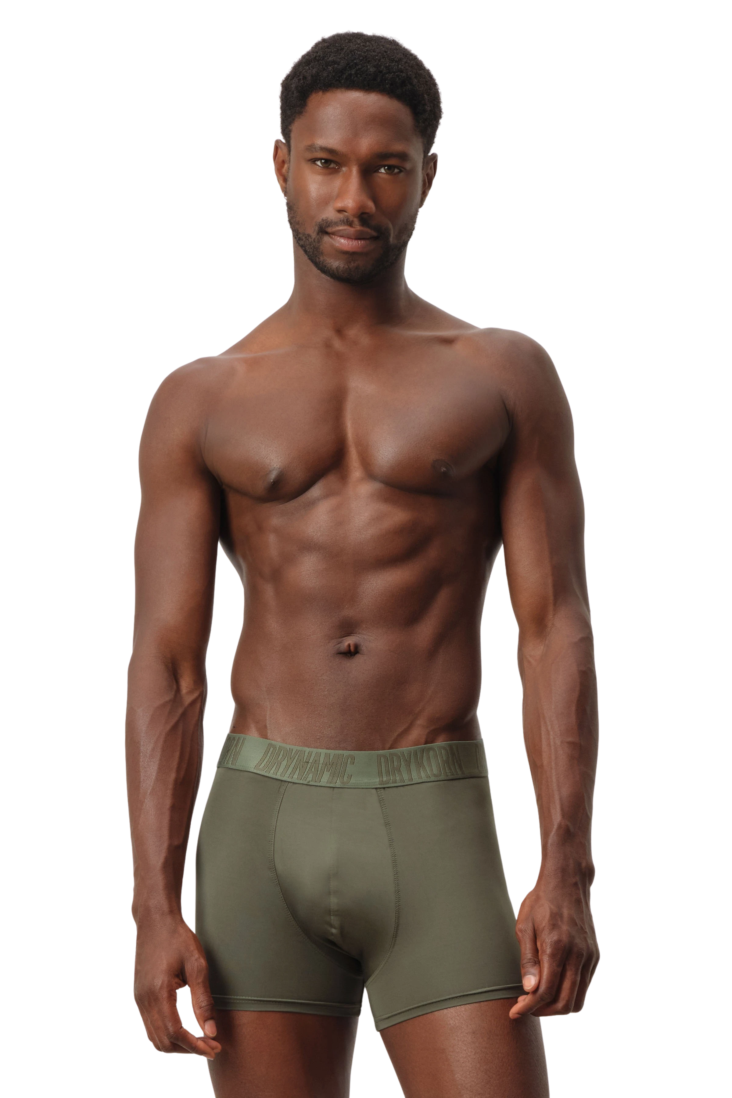 CLIND_2 - 2er-Pack DRYNAMIC Boxershorts - Herren - grün - Frontansicht