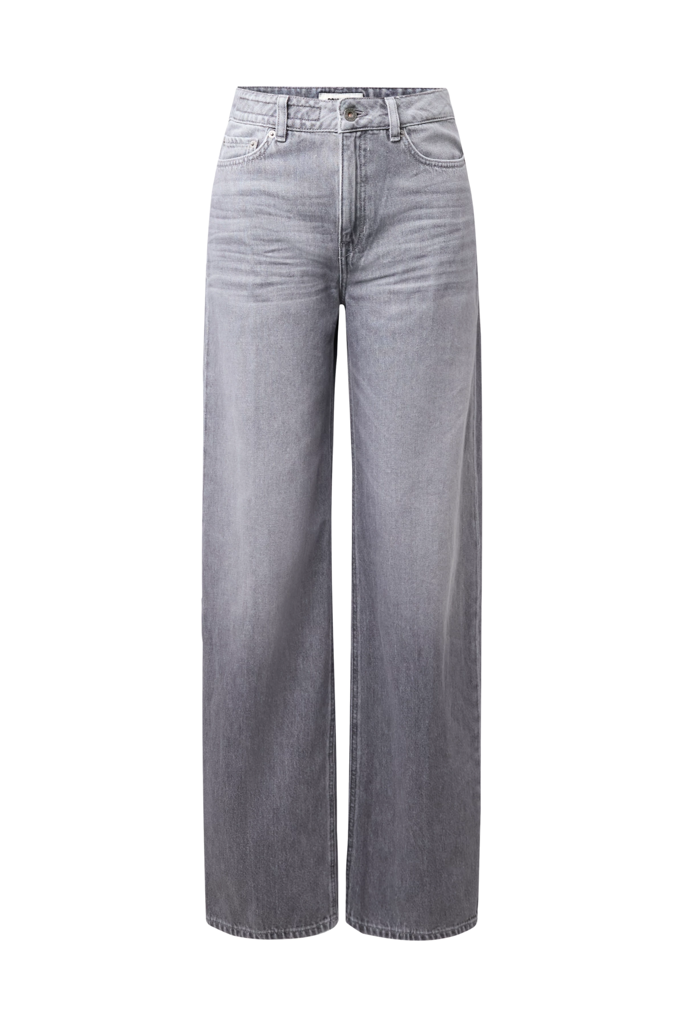 MEDLEY - Pure cotton mid-waist jeans. - women - grey - Freisteller Frontansicht