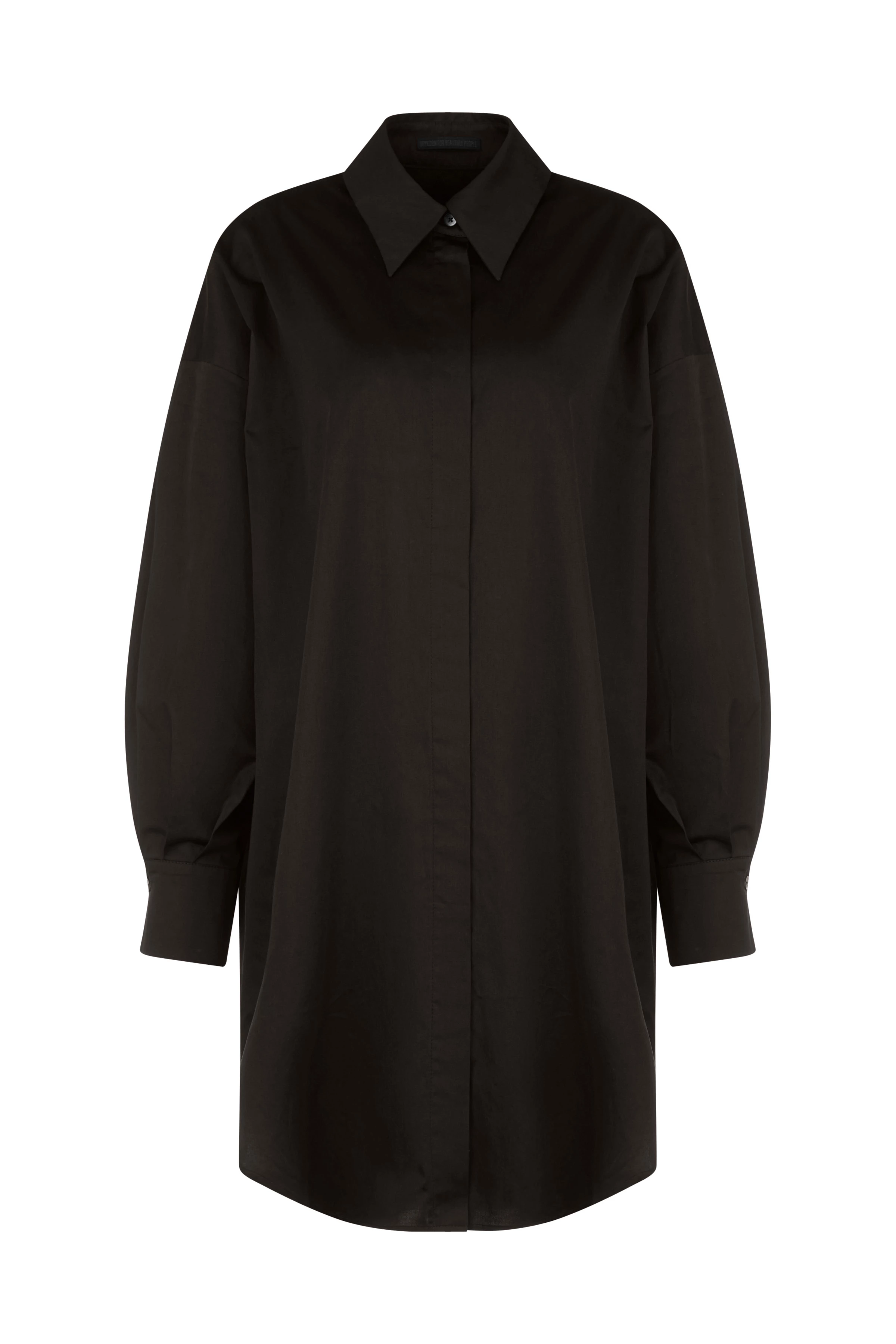 CEARA - shirt blouse in flowing cotton satin - women - brown - Freisteller Frontansicht