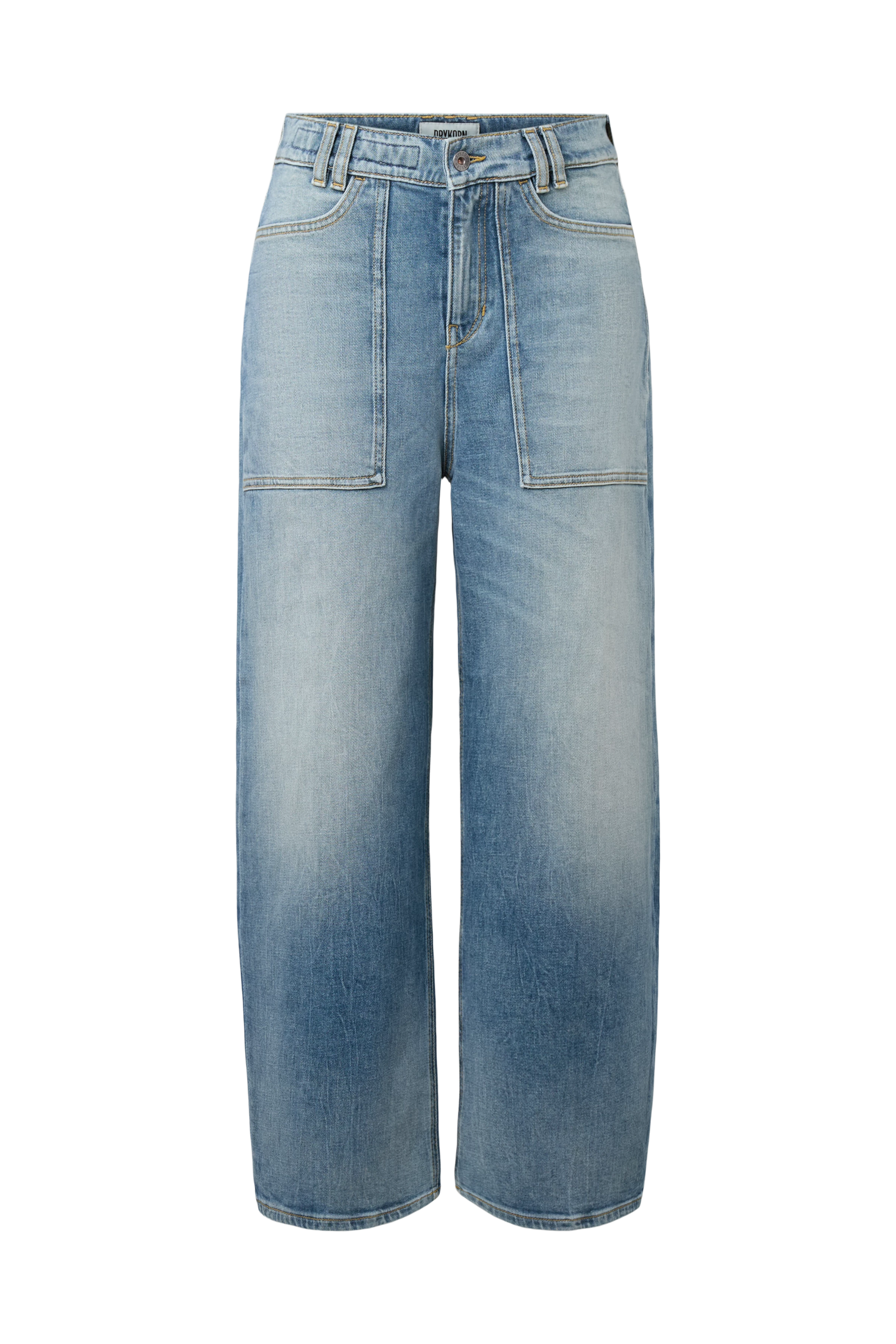 DERIVE - Mid-rise cropped jeans - women - blue - Freisteller Frontansicht