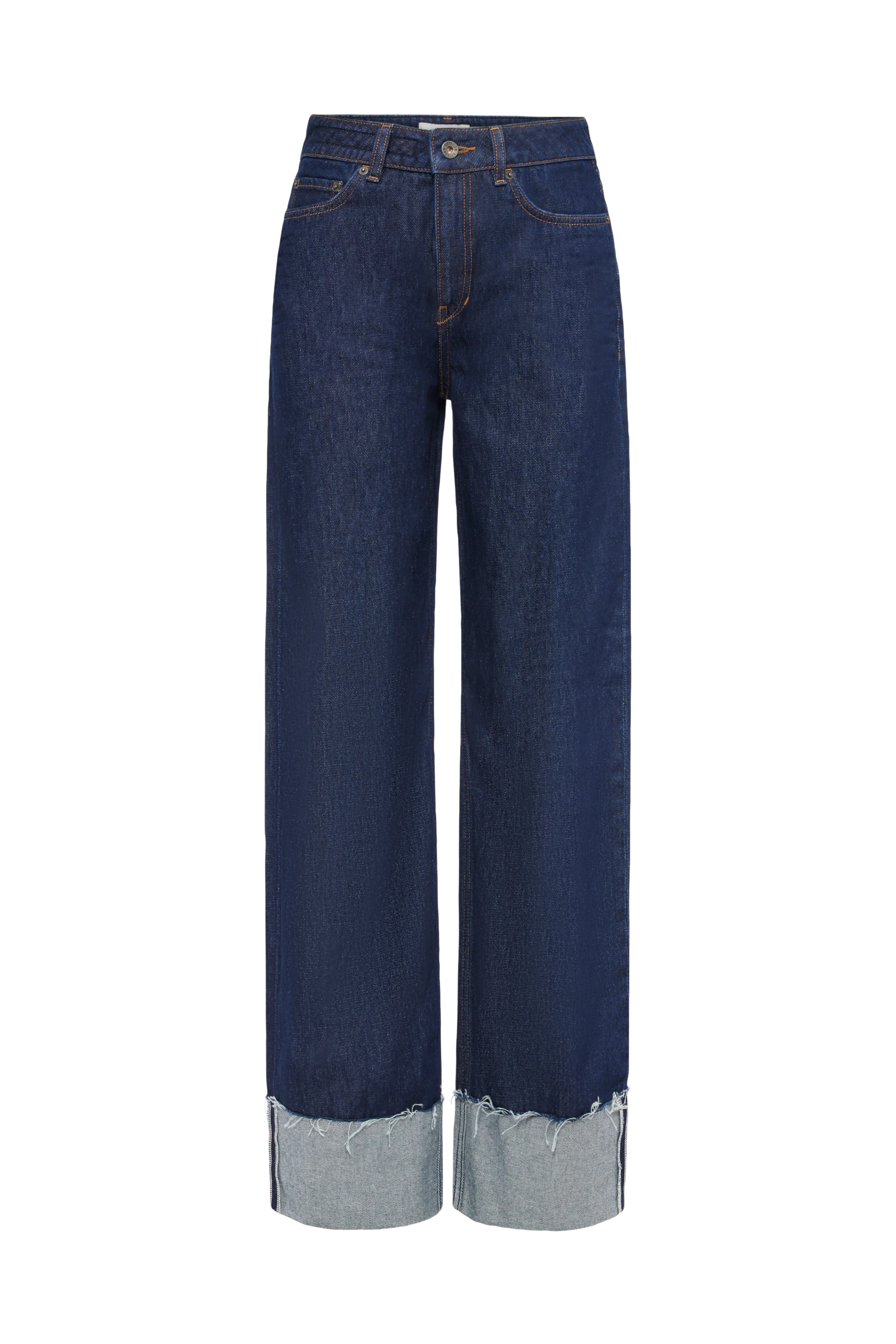 MEDLEY_2 - Mid-Waist Jeans in Mid-Blue Denim - Damen - blau - Freisteller Frontansicht