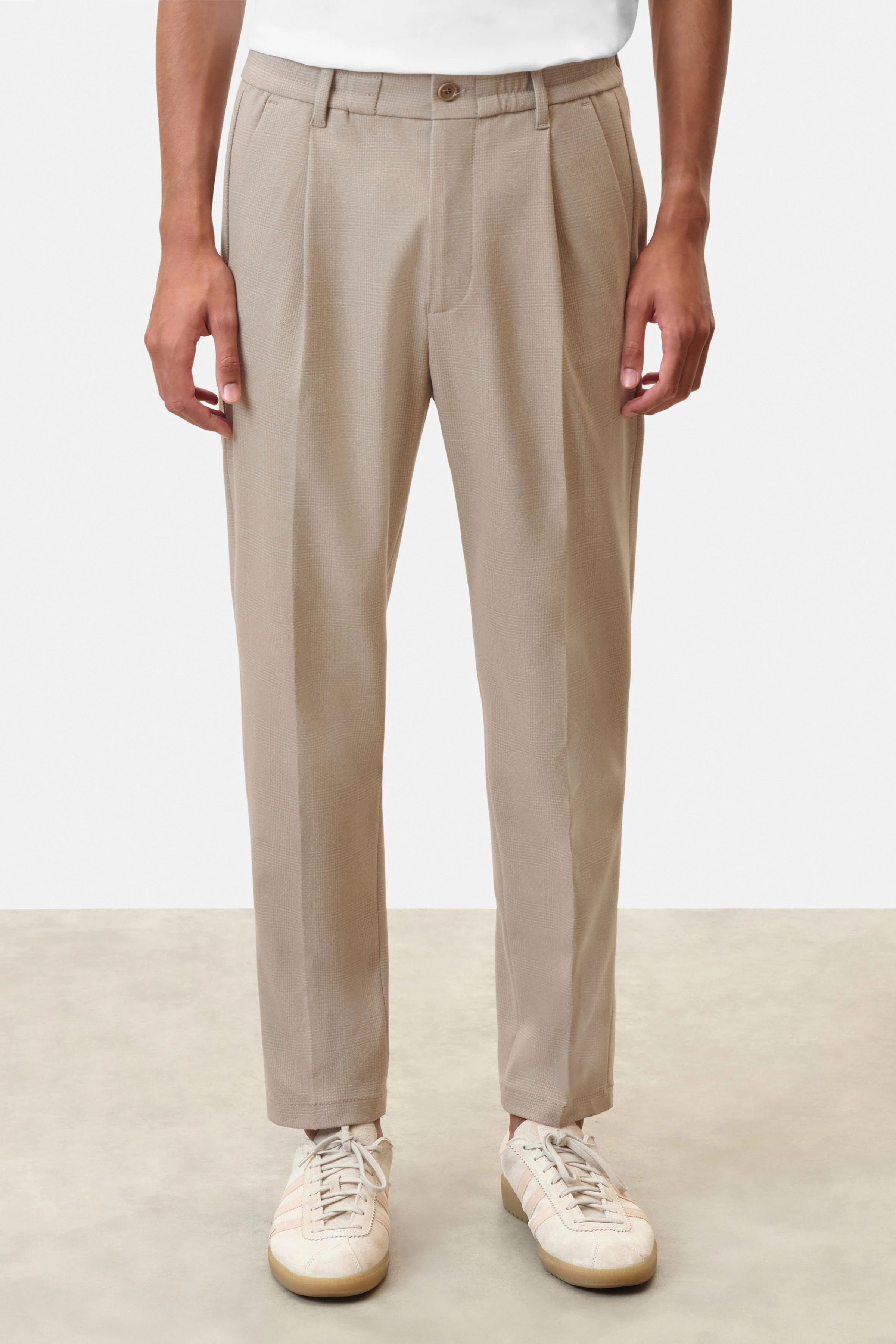 Men tailored pants CHASY in beige from DRYKORN - Main Image