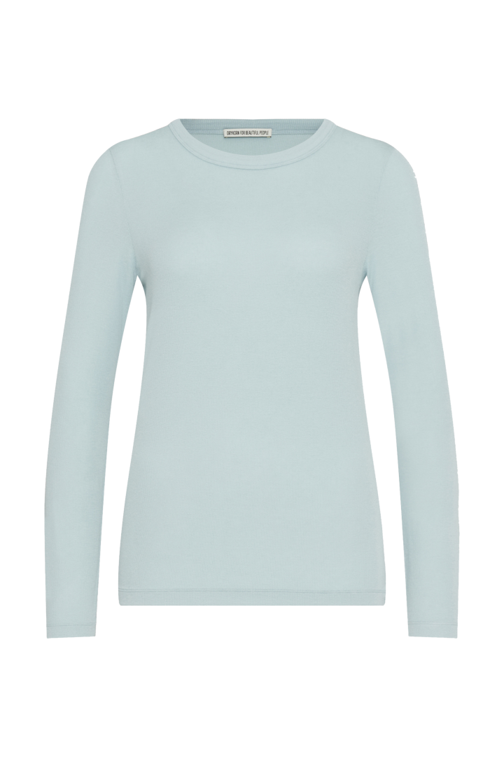 modal rib longsleeve with round neck