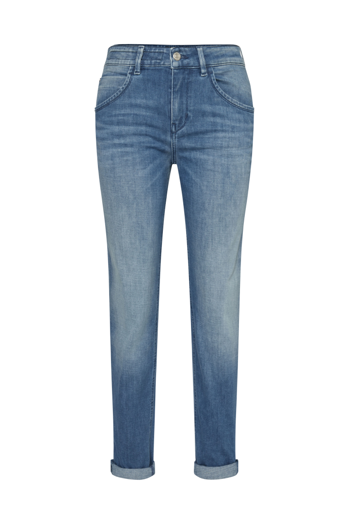 girlfriend jeans with rolled hem in soft-touch denim LIKE online at DRYKORN